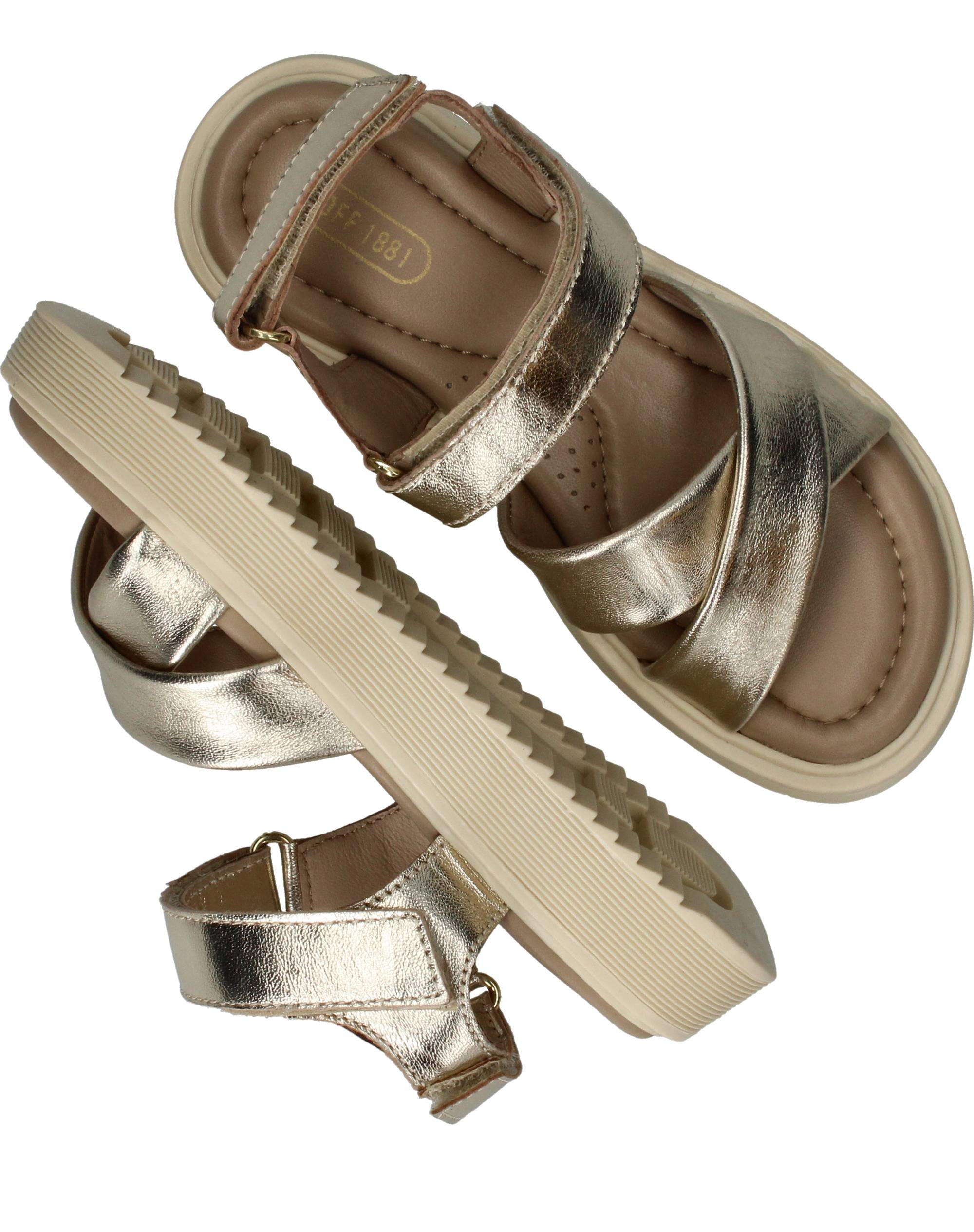 LOFF 1881 Sandalen Meisjes Goud – foto 3