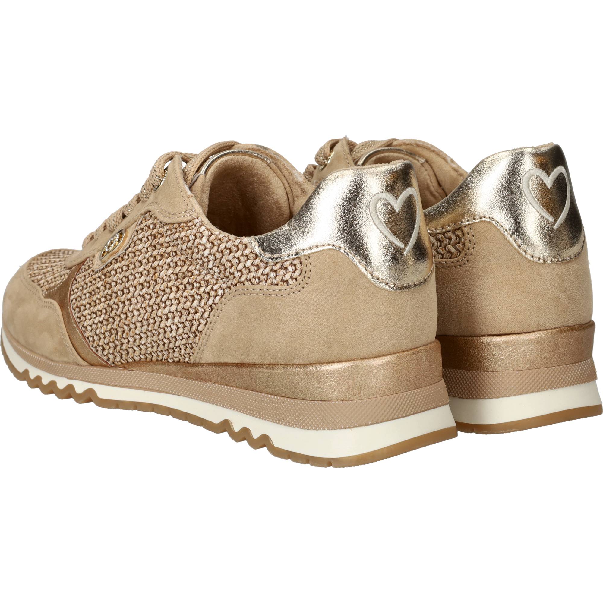 Marco Tozzi Sneakers Dames Beige, sneaker voor dames – foto 3