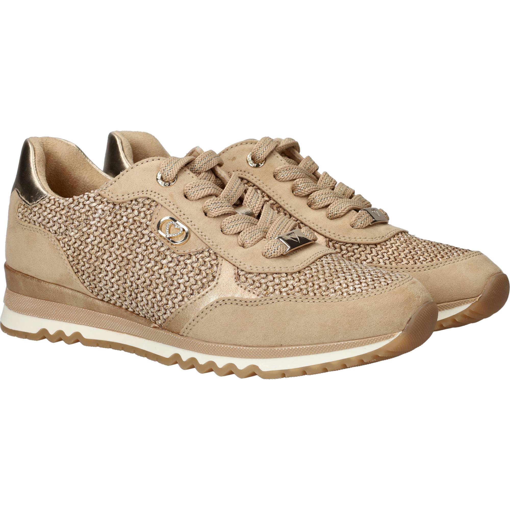 Marco Tozzi Sneakers Dames Beige, sneaker voor dames – foto 2