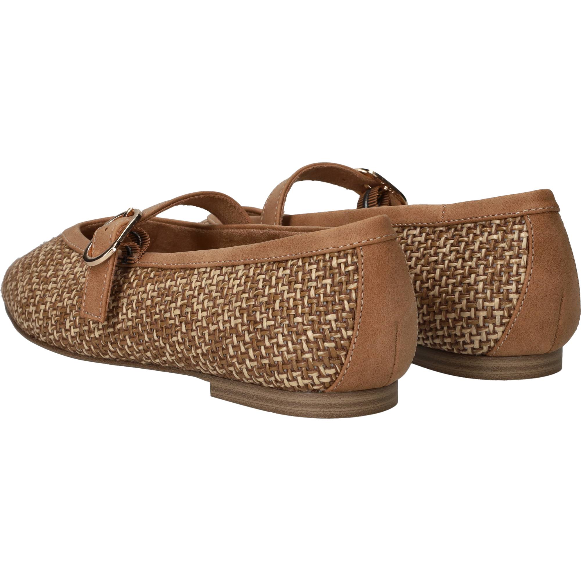 Marco Tozzi Ballerina's Dames Cognac, ballerina voor dames – foto 3