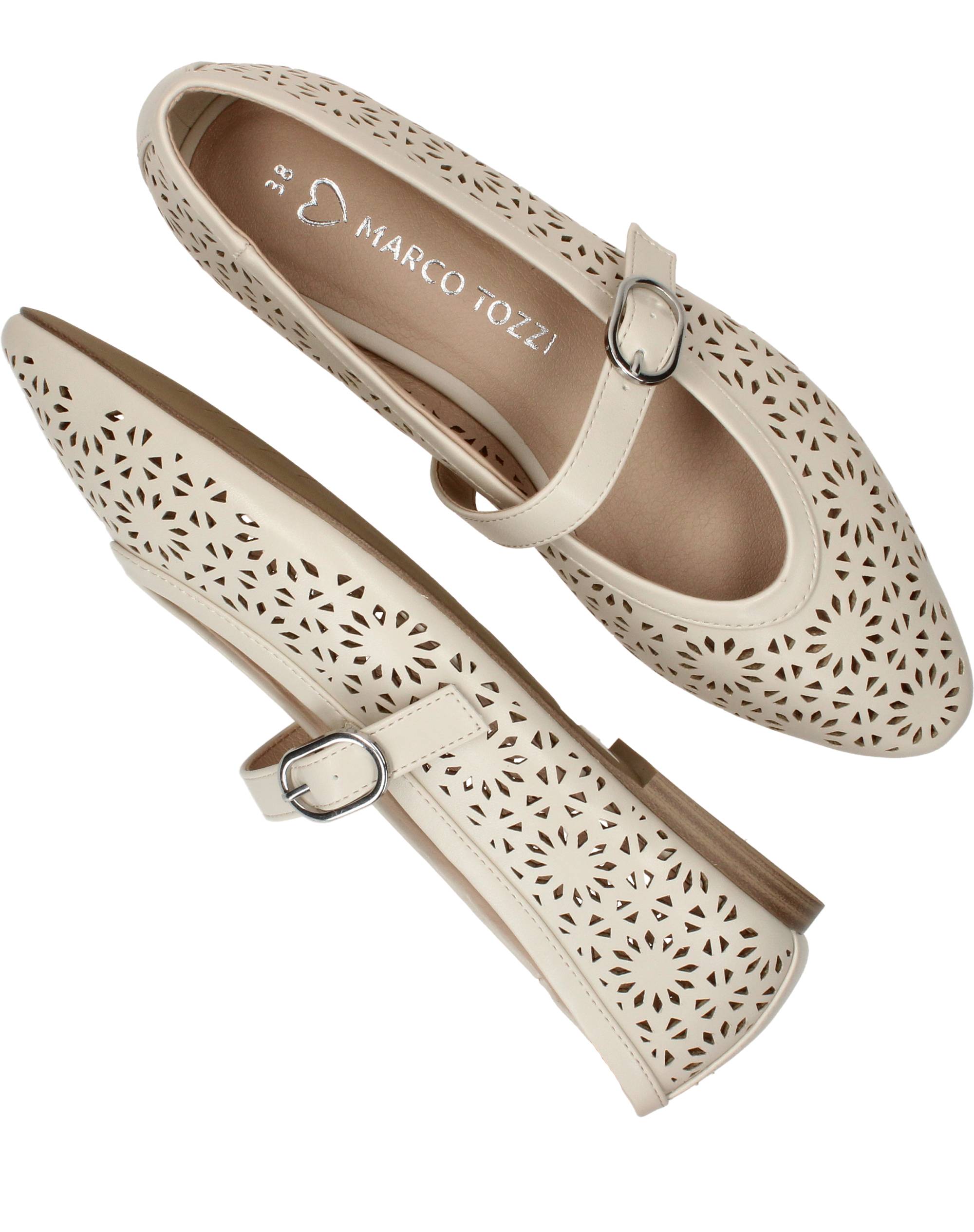 Marco Tozzi Instappers Dames Beige, instapper voor dames – foto 8