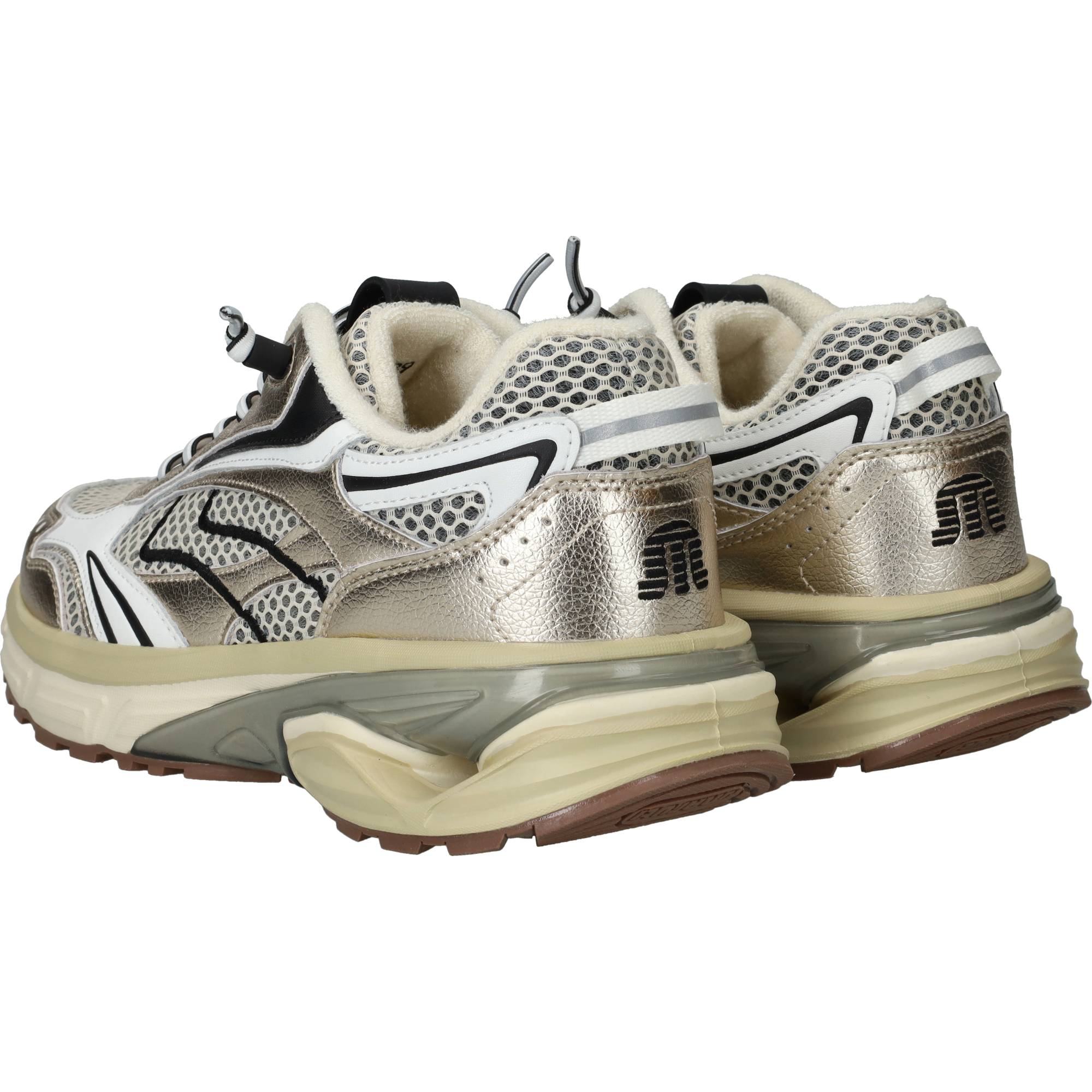 Maruti Riva Sneakers Dames Goud, sneaker voor dames – foto 3