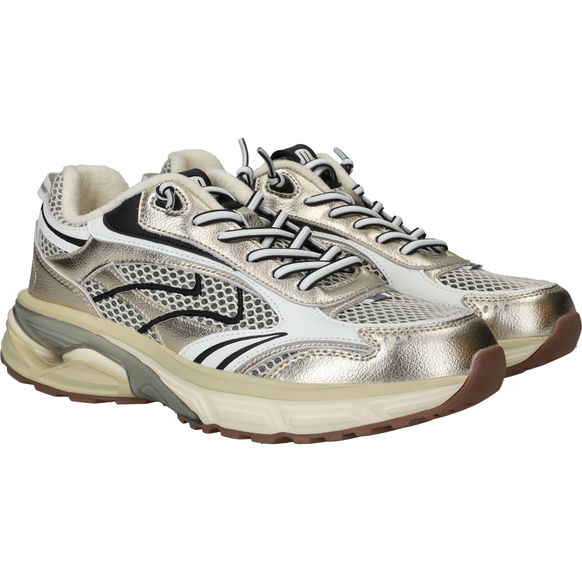 Maruti Riva Sneakers Dames Goud, sneaker voor dames – foto 2