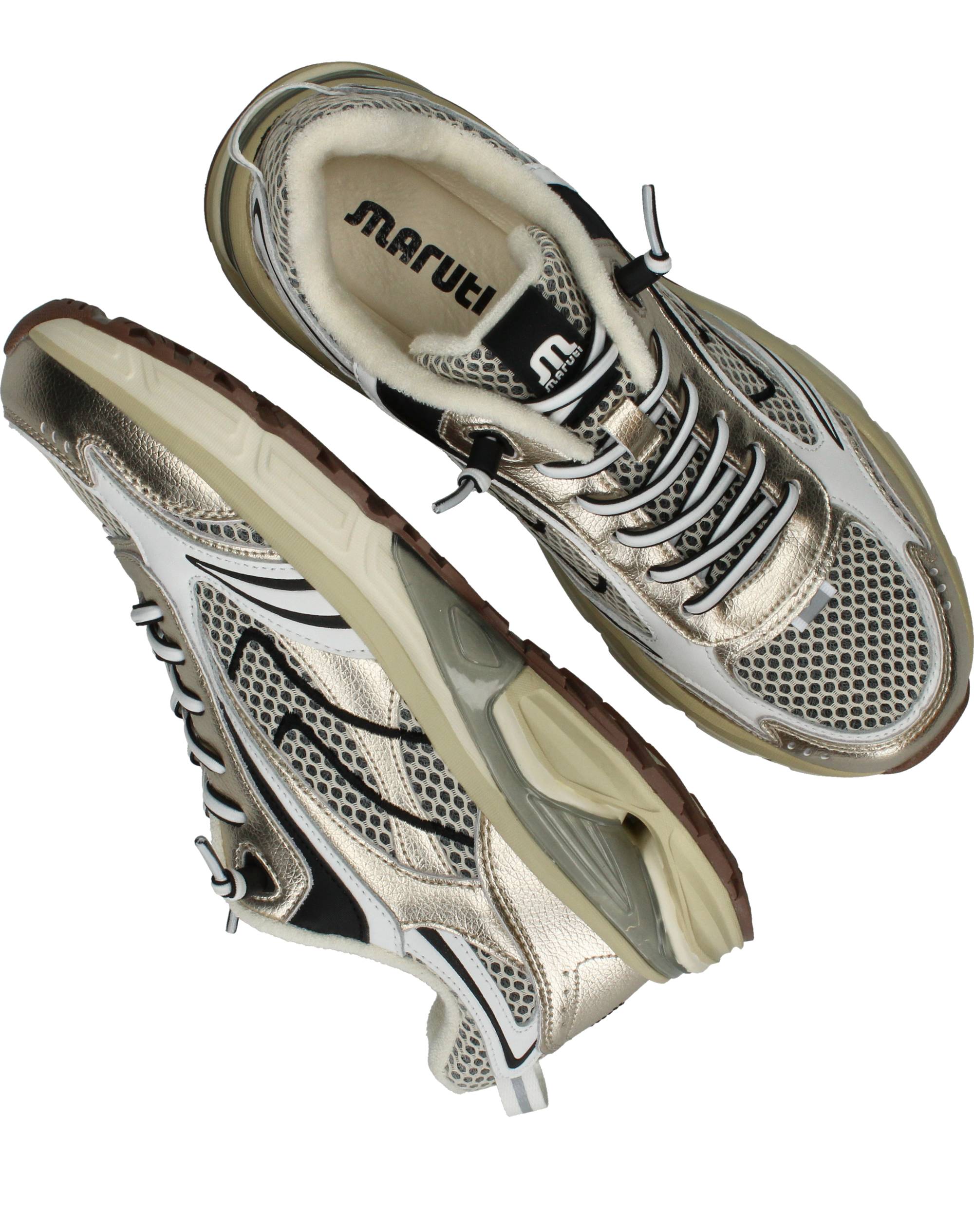 Maruti Riva Sneakers Dames Goud, sneaker voor dames – foto 4