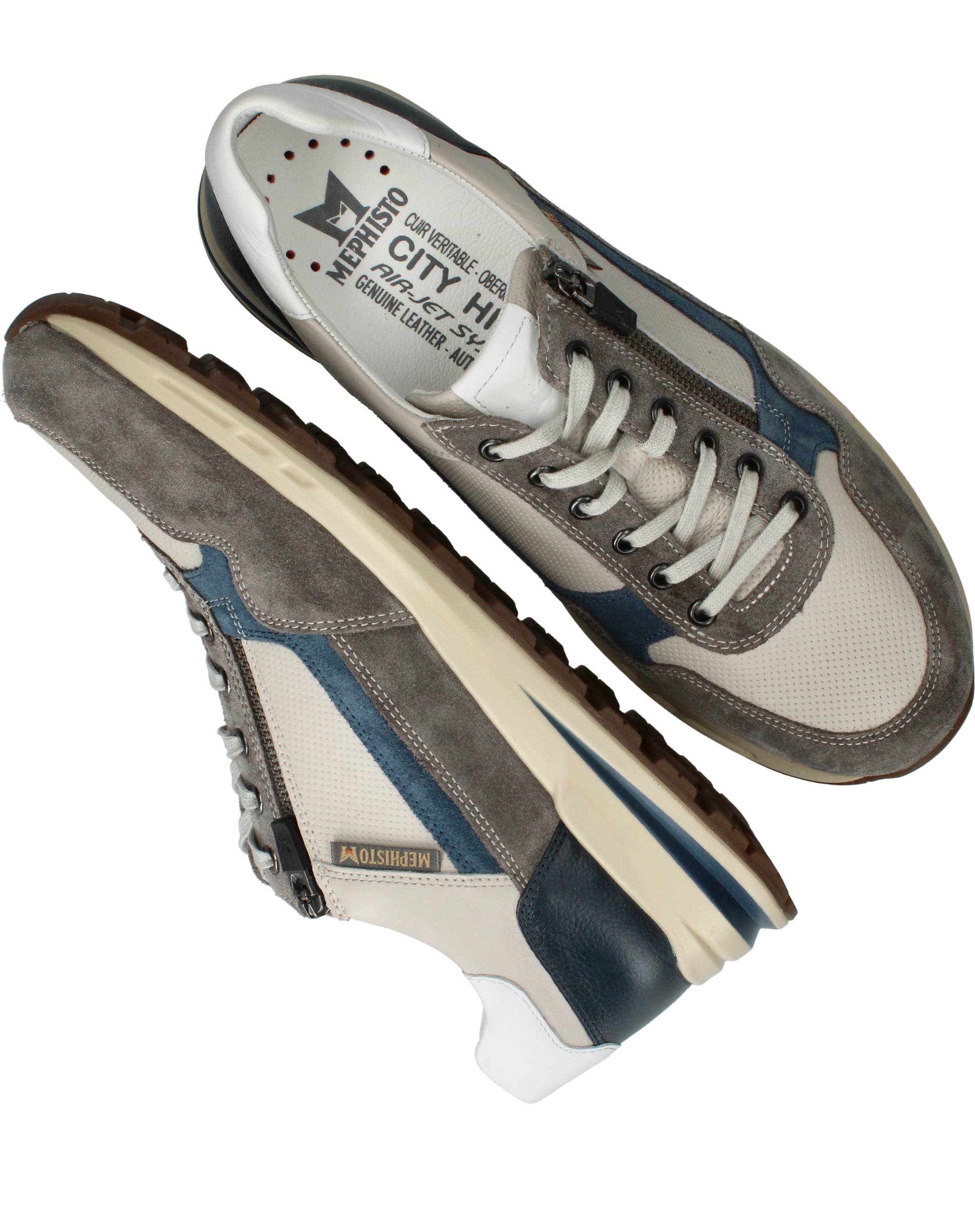 Mephisto Bradley Sneakers Heren Grijs, sneaker voor heren – foto 4