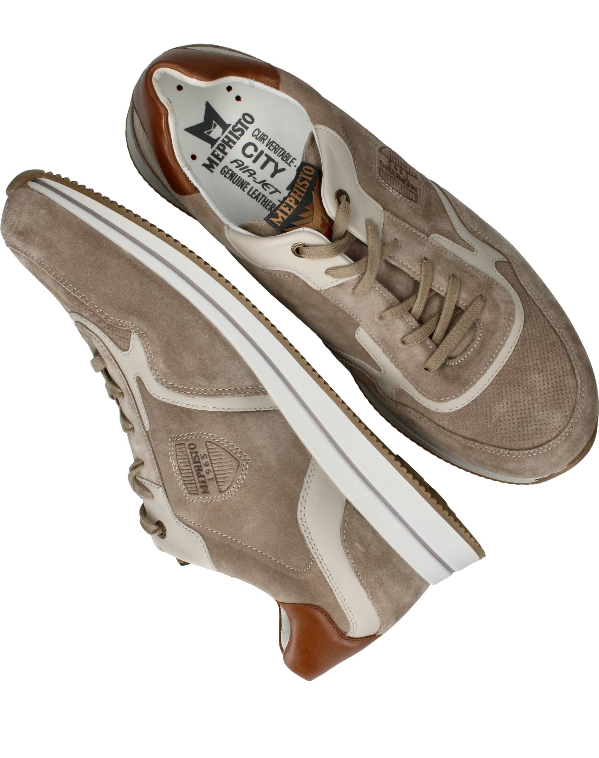Mephisto Garcia Sneakers Heren Beige, sneaker voor heren – foto 4