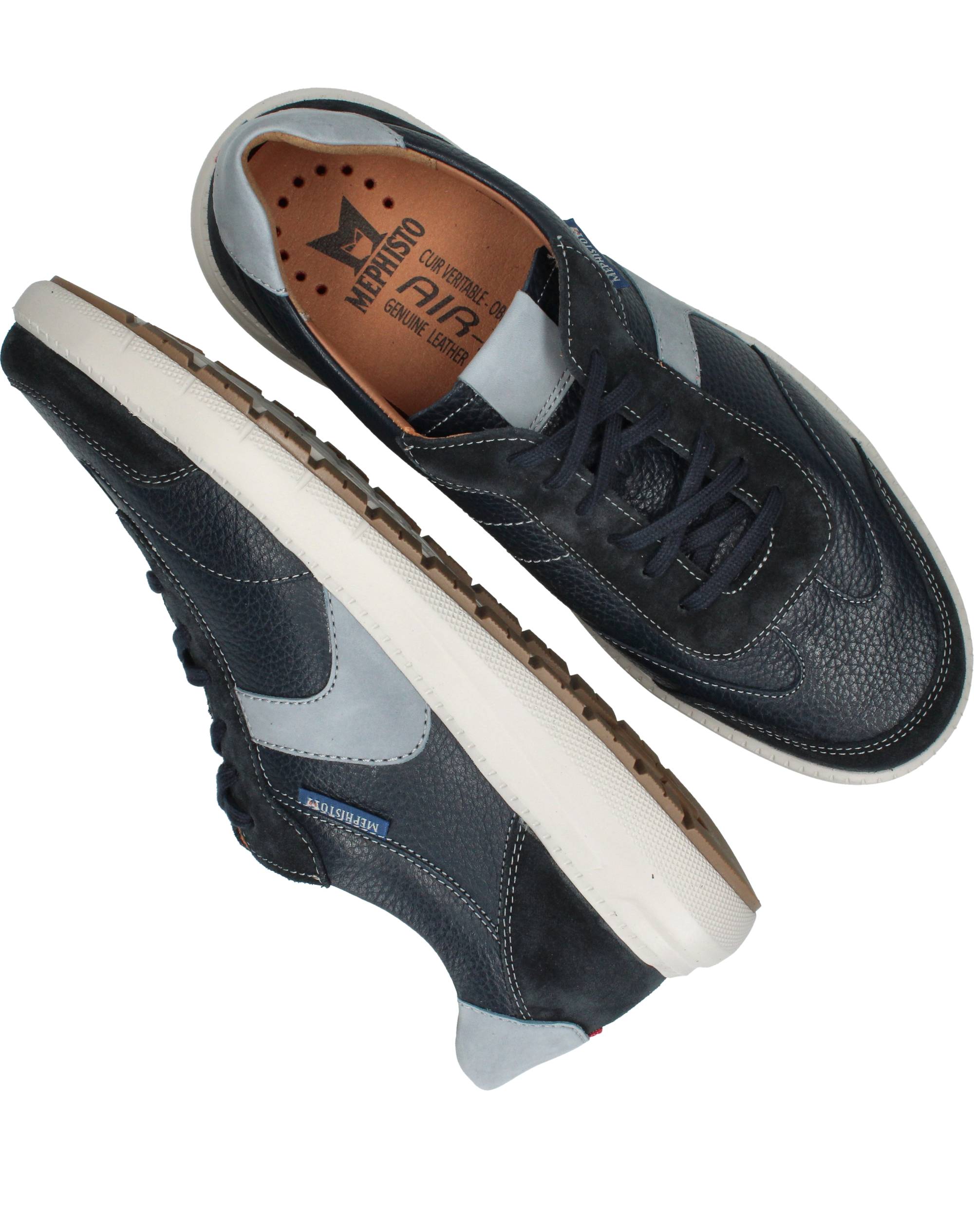 Mephisto Jenaro Sneakers Heren Blauw, sneaker voor heren – foto 4