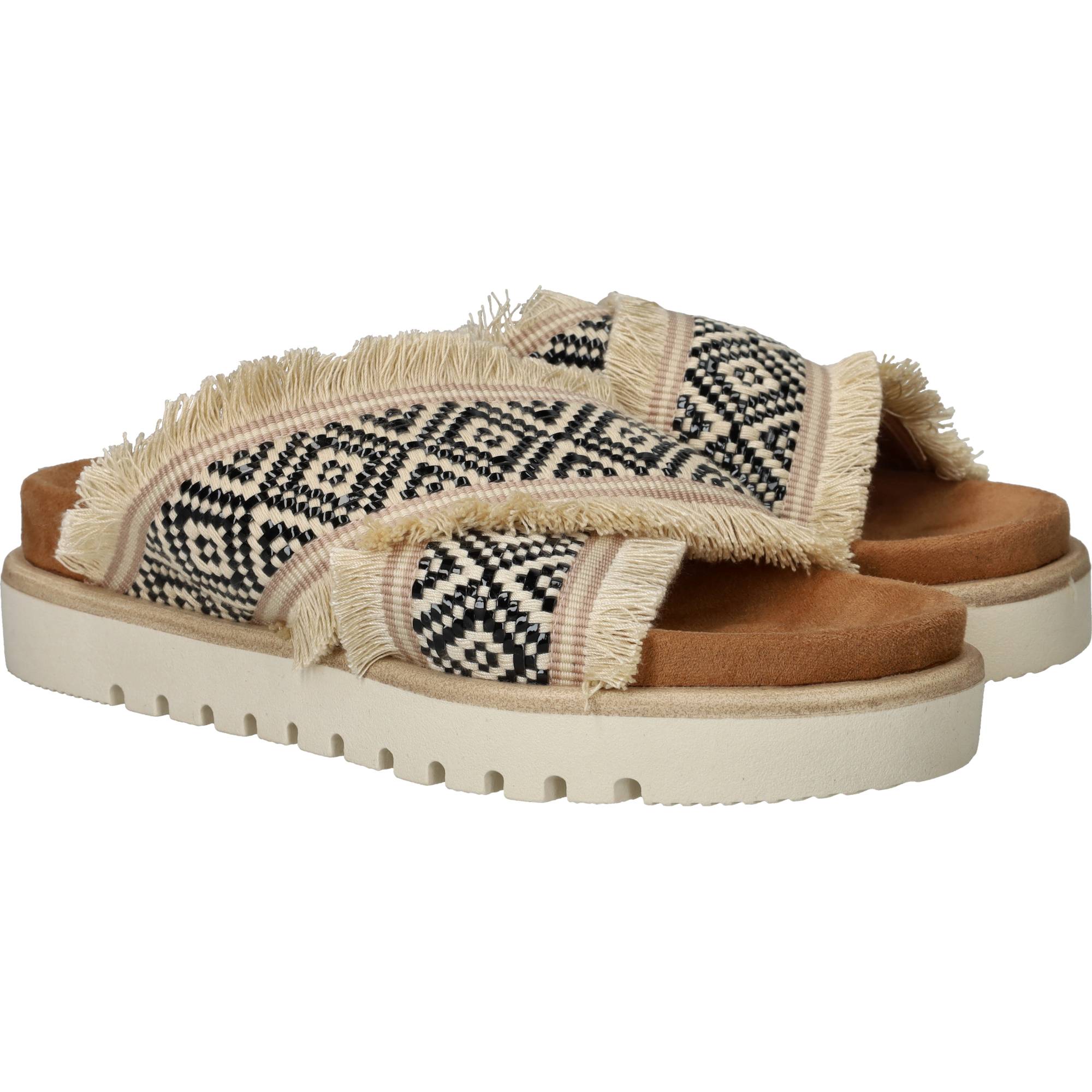 Mustang Slippers Dames Beige, slipper voor dames – foto 2