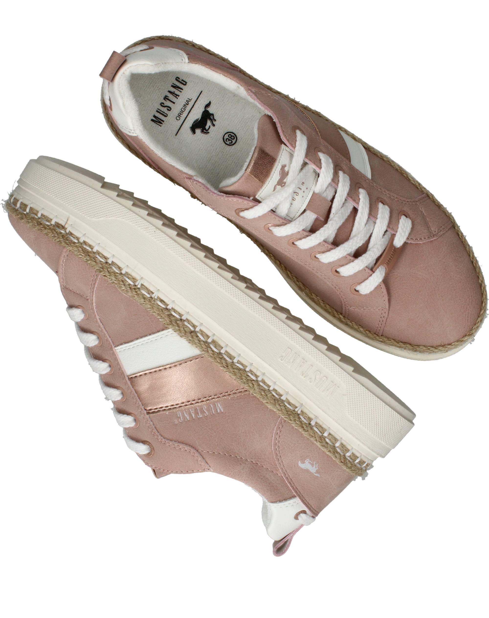 Mustang Sneakers Dames Roze, sneaker voor dames – foto 4