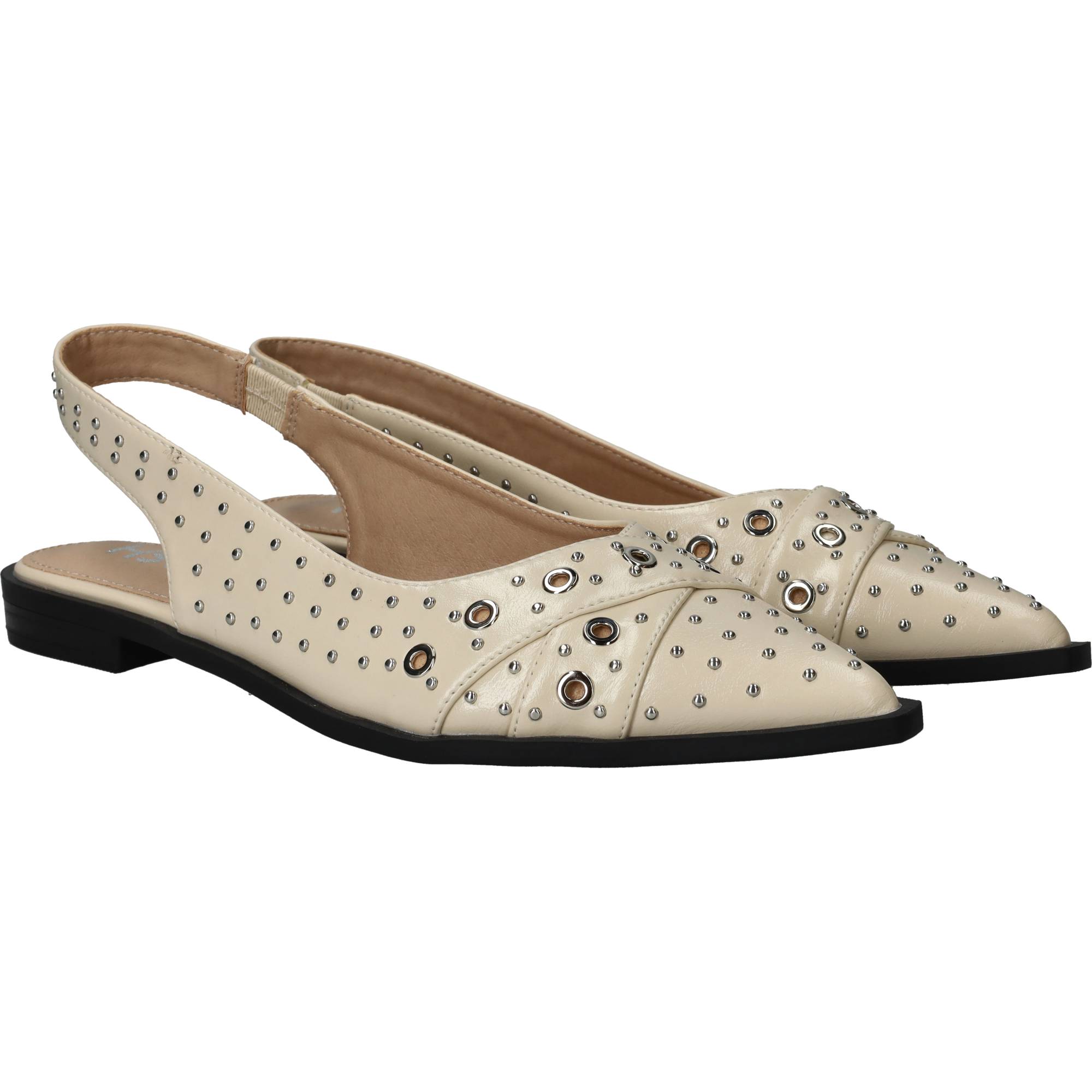 POSH By Poelman Slingbacks Dames Beige, slingback voor dames – foto 6