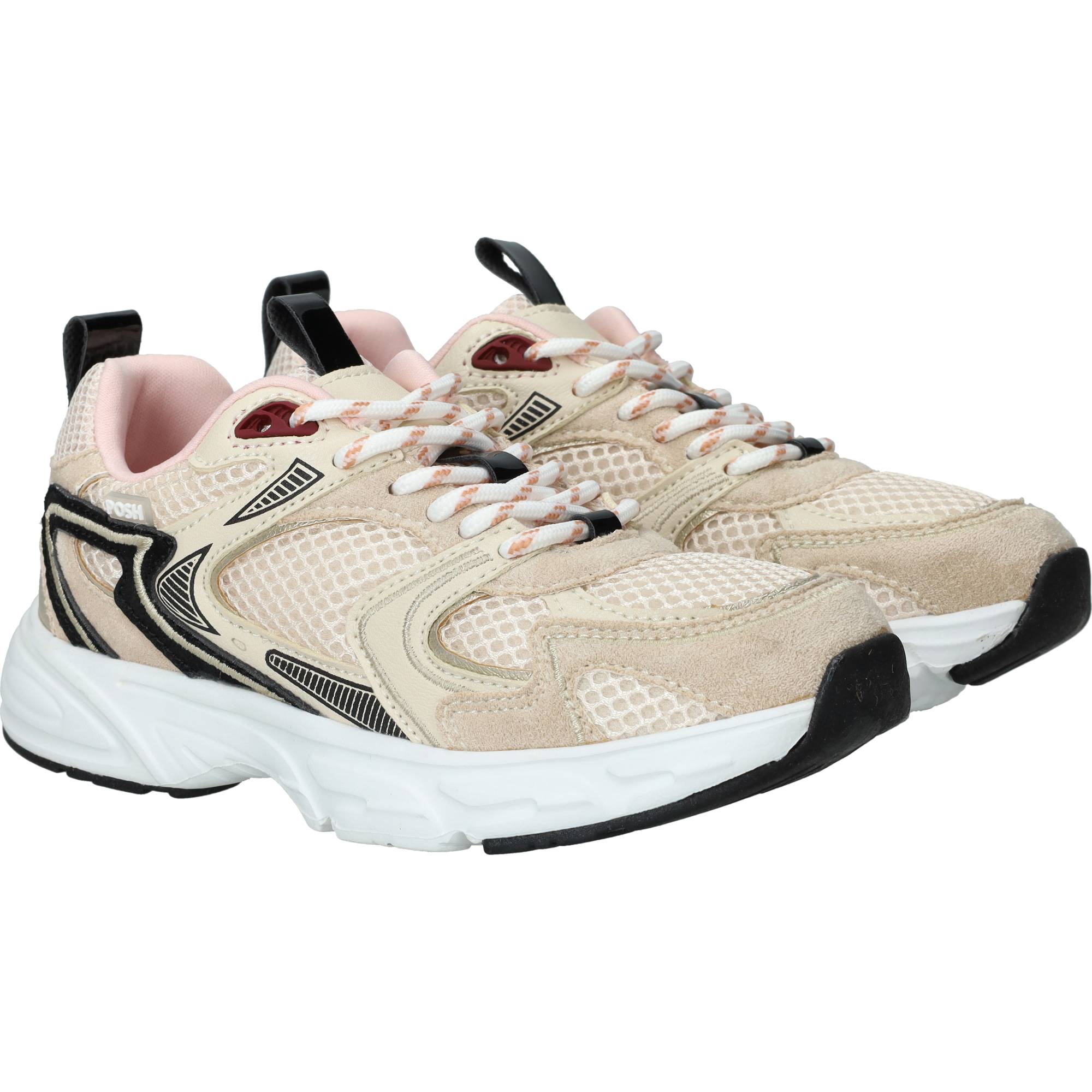 POSH By Poelman Sneakers Meisjes Beige, sneaker voor meisjes – foto 2