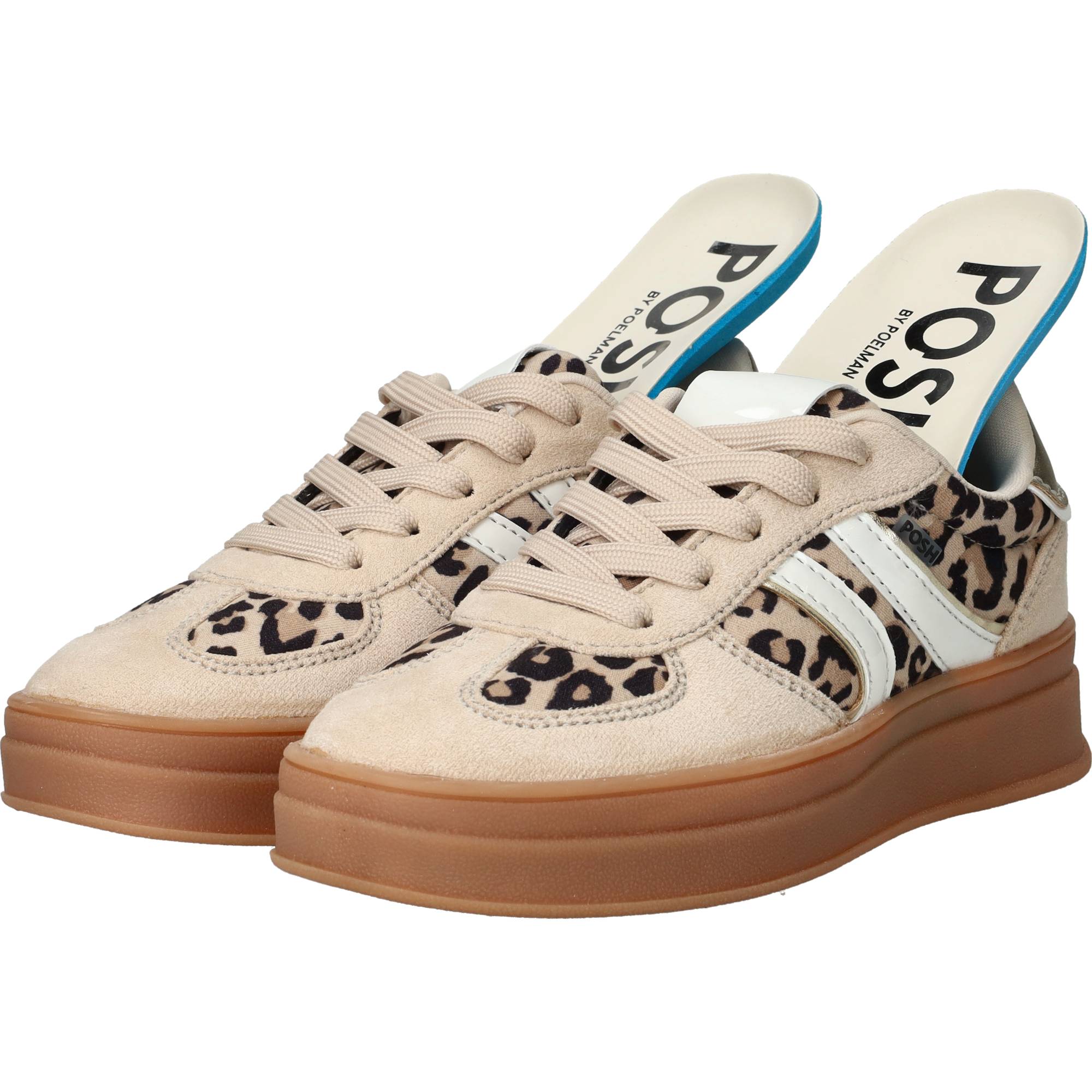POSH by Poelman Sneakers Meisjes Beige – foto 5 van 6