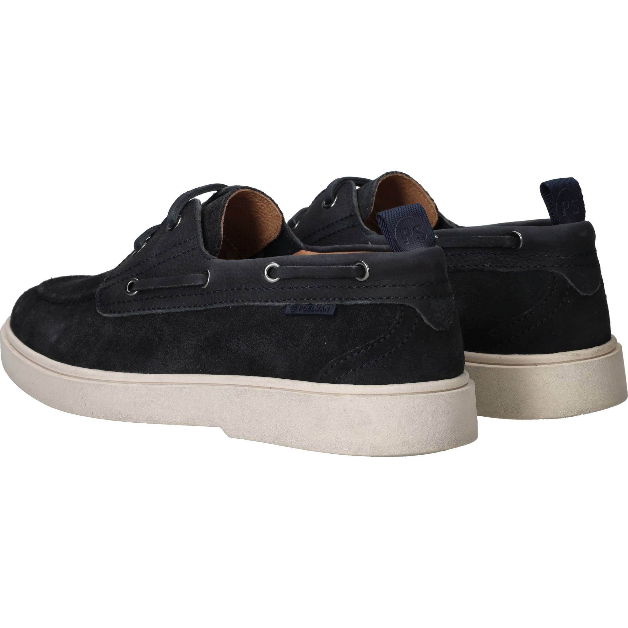 Ps Poelman Veterschoenen Heren Blauw, veterschoen voor heren – foto 3