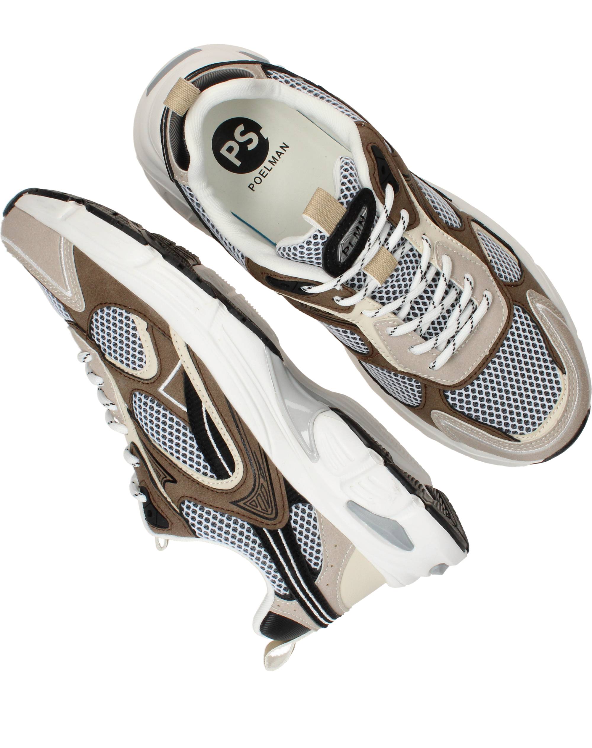 Ps Poelman Sneakers Heren Bruin, sneaker voor heren – foto 8