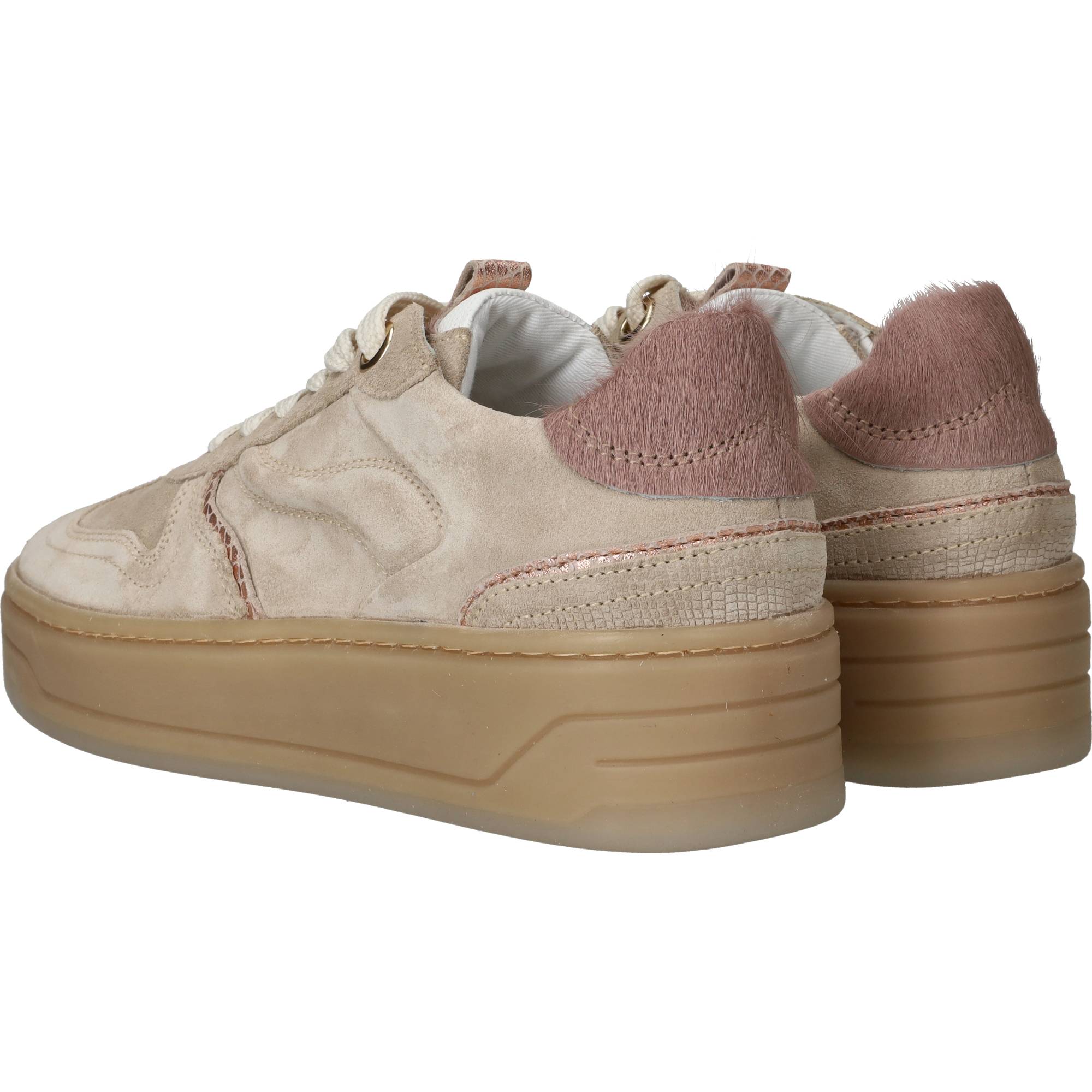 Ps Poelman Sneakers Dames Beige, sneaker voor dames – foto 3