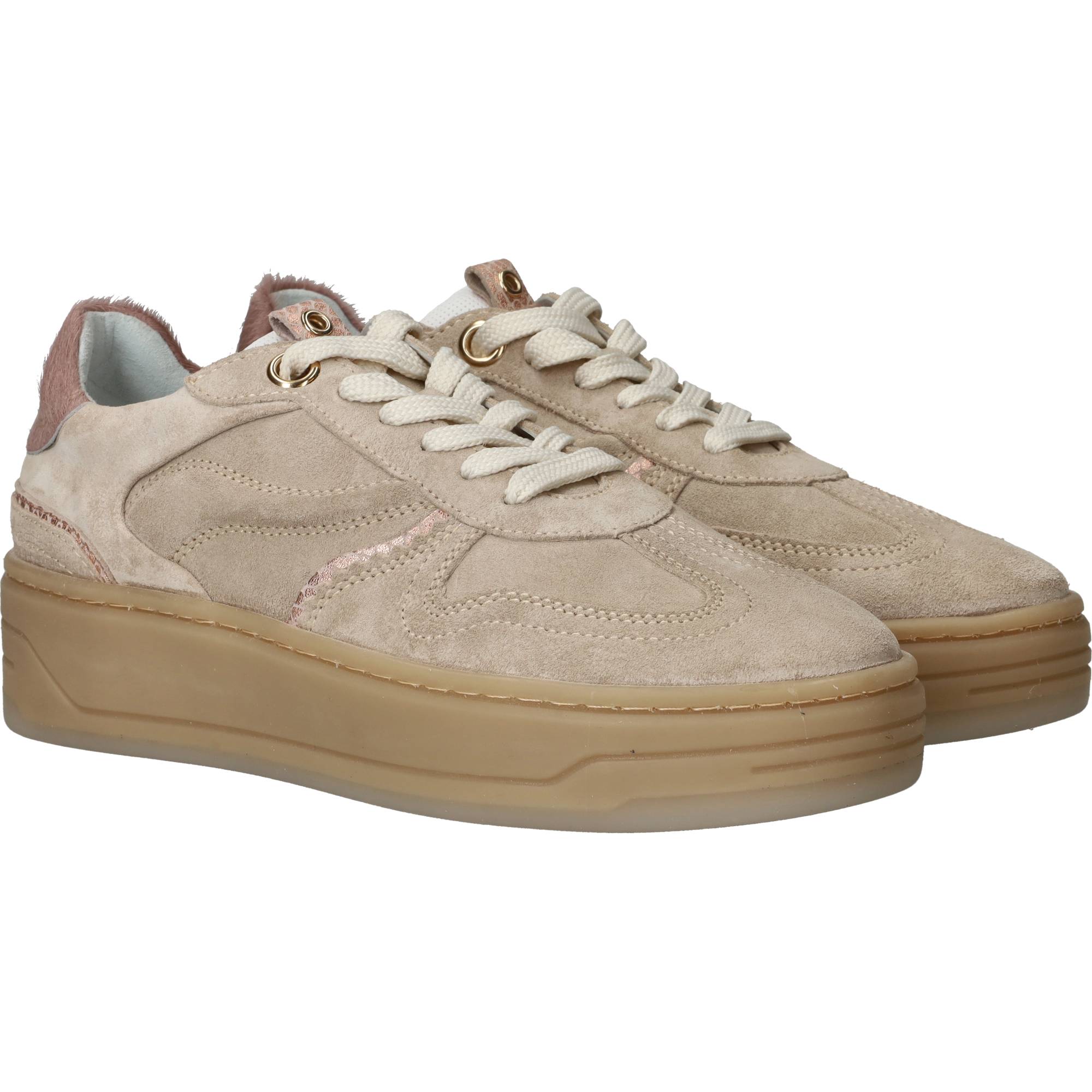 Ps Poelman Sneakers Dames Beige, sneaker voor dames – foto 2