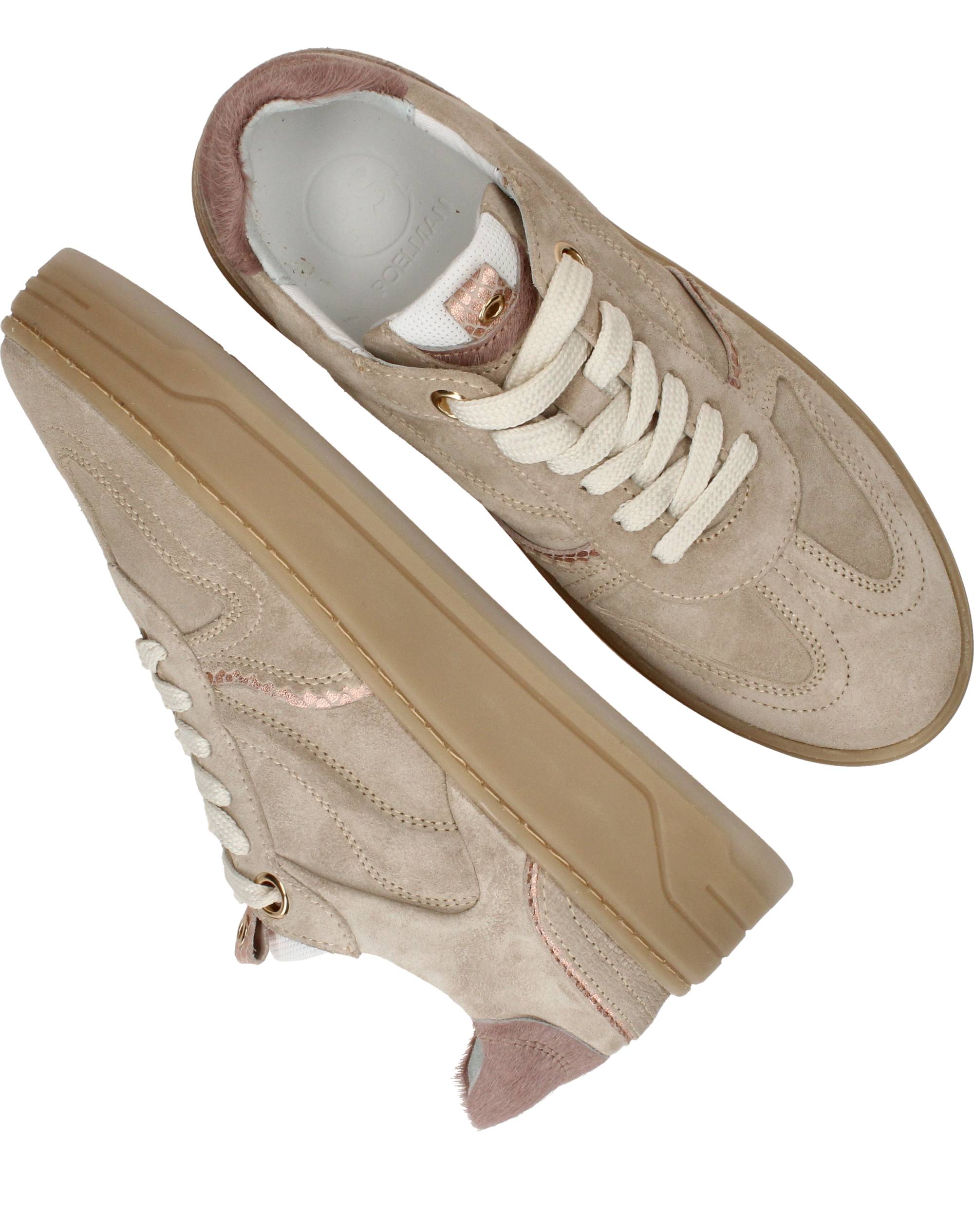 Ps Poelman Sneakers Dames Beige, sneaker voor dames – foto 4