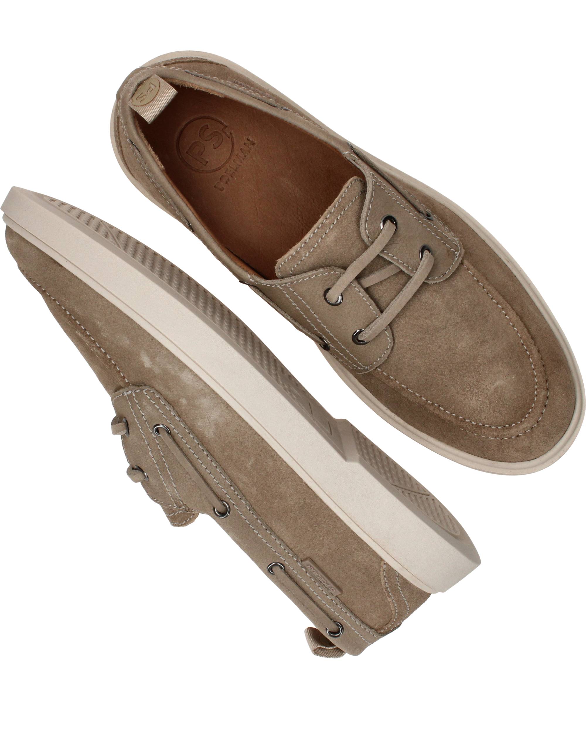 Ps Poelman Veterschoenen Heren Beige, veterschoen voor heren – foto 4