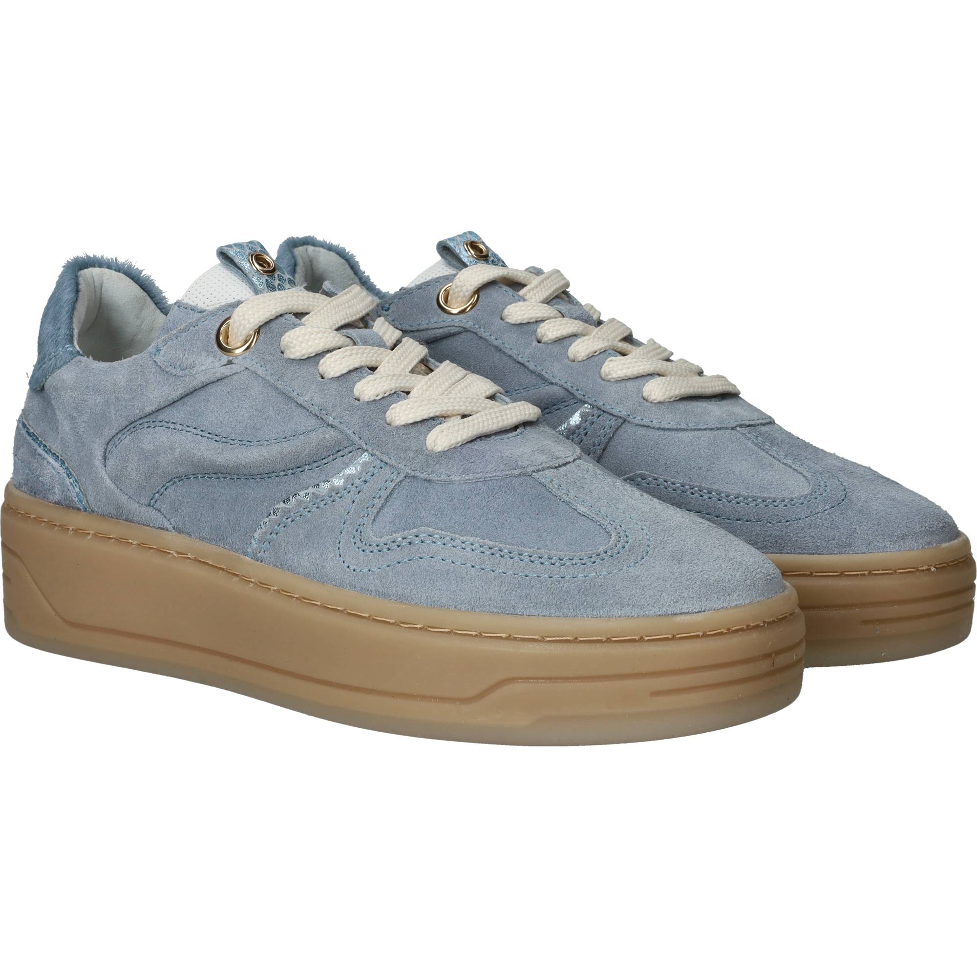 Ps Poelman Sneakers Dames Blauw, sneaker voor dames – foto 2