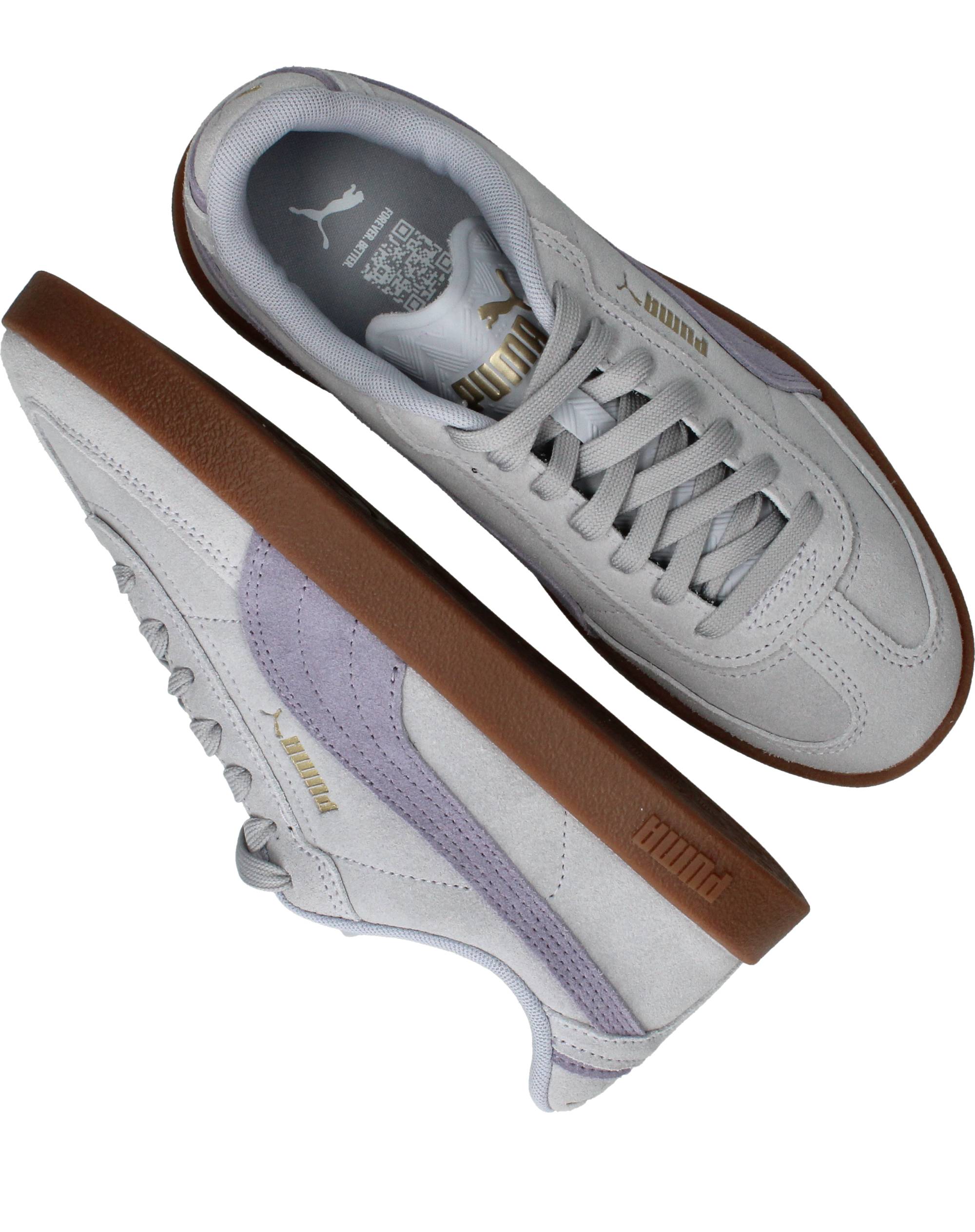 Puma Club II Era Suede Sneakers Dames Paars, sneaker voor dames – foto 4