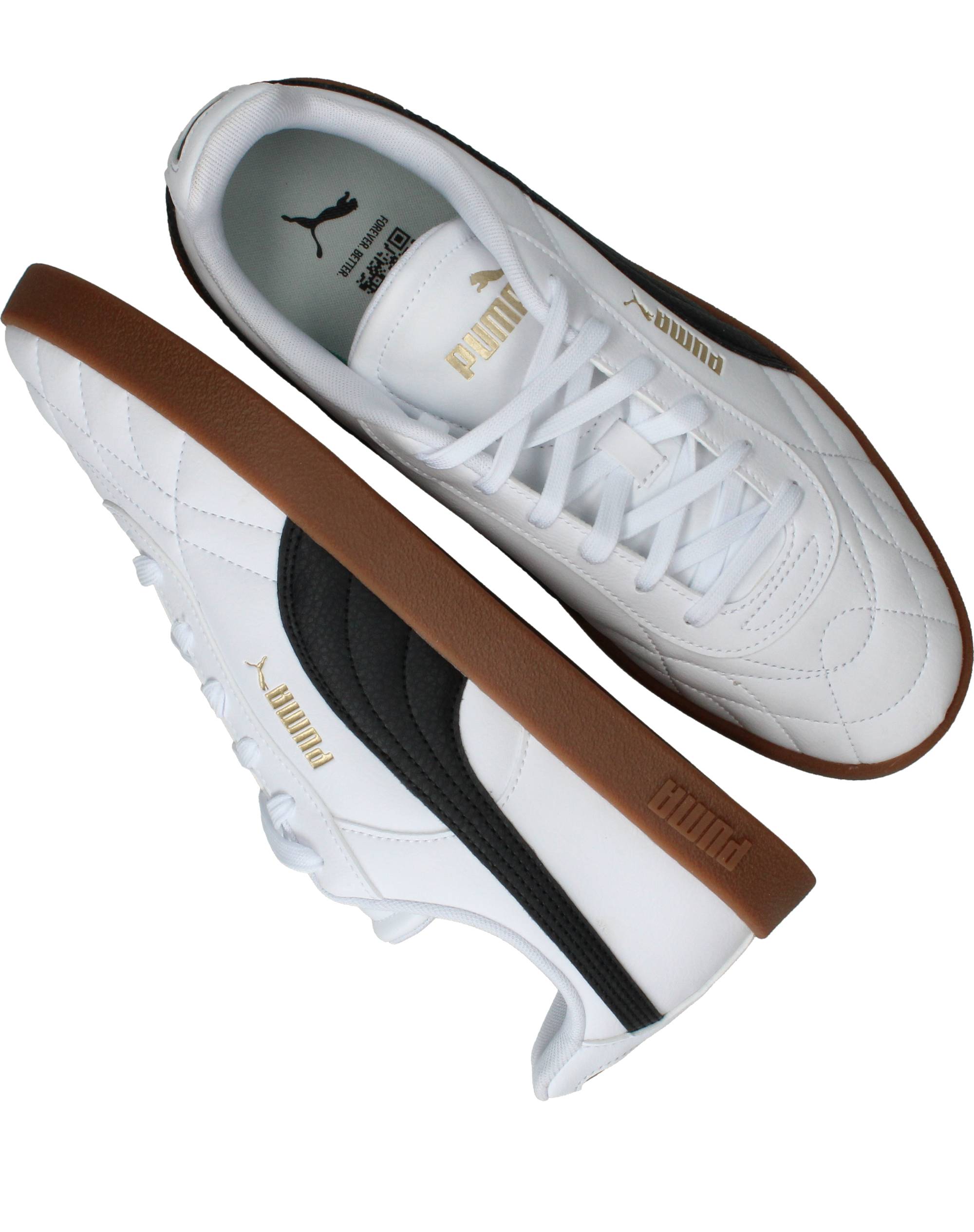 Puma Club II Indoor Sneakers Dames Wit, sneaker voor dames – foto 4