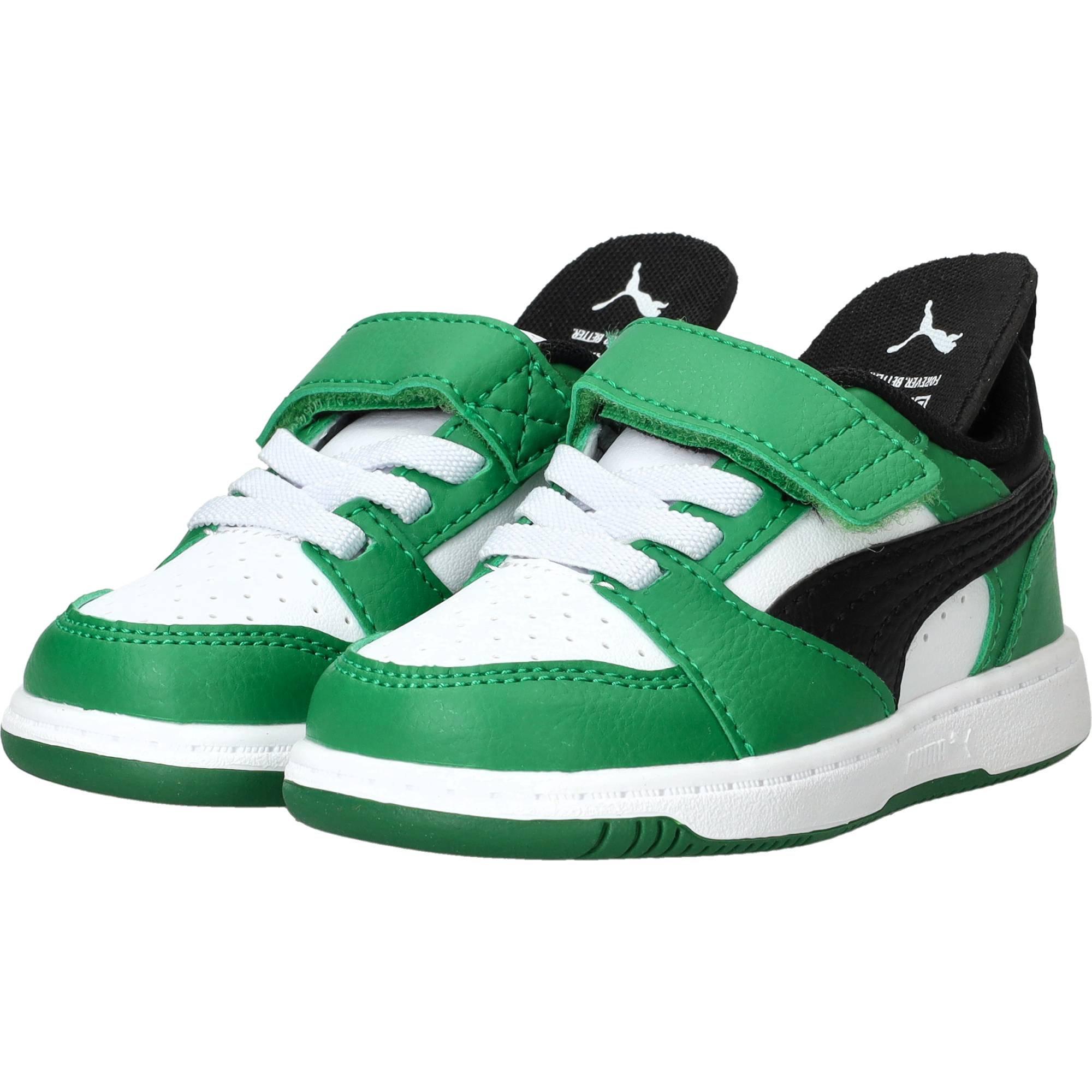 Puma Rebound V6 Low Sneakers Jongens Groen – foto 5 van 6