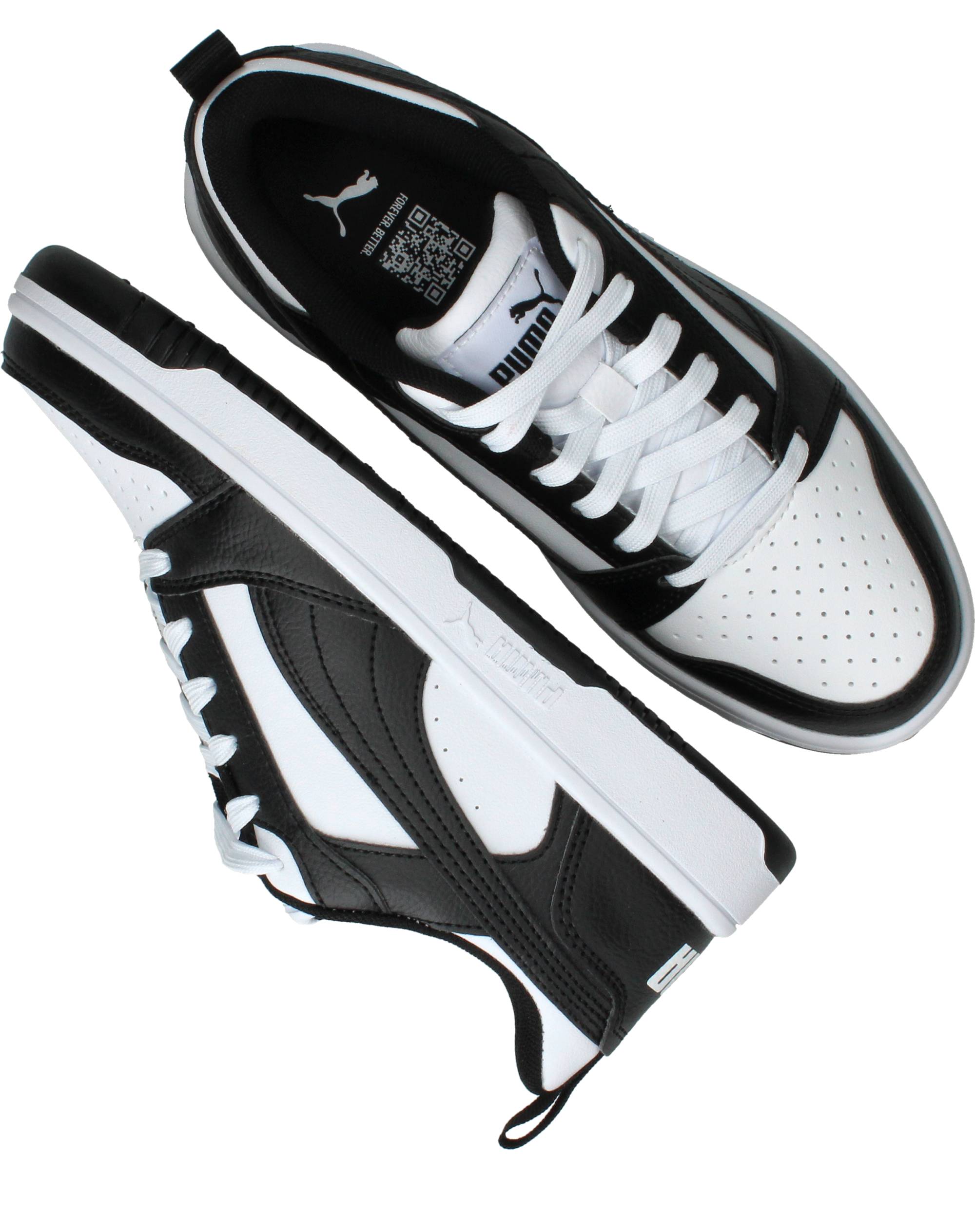 Puma Rebound V6 Lo Sneakers Jongens Zwart, sneaker voor jongens – foto 8
