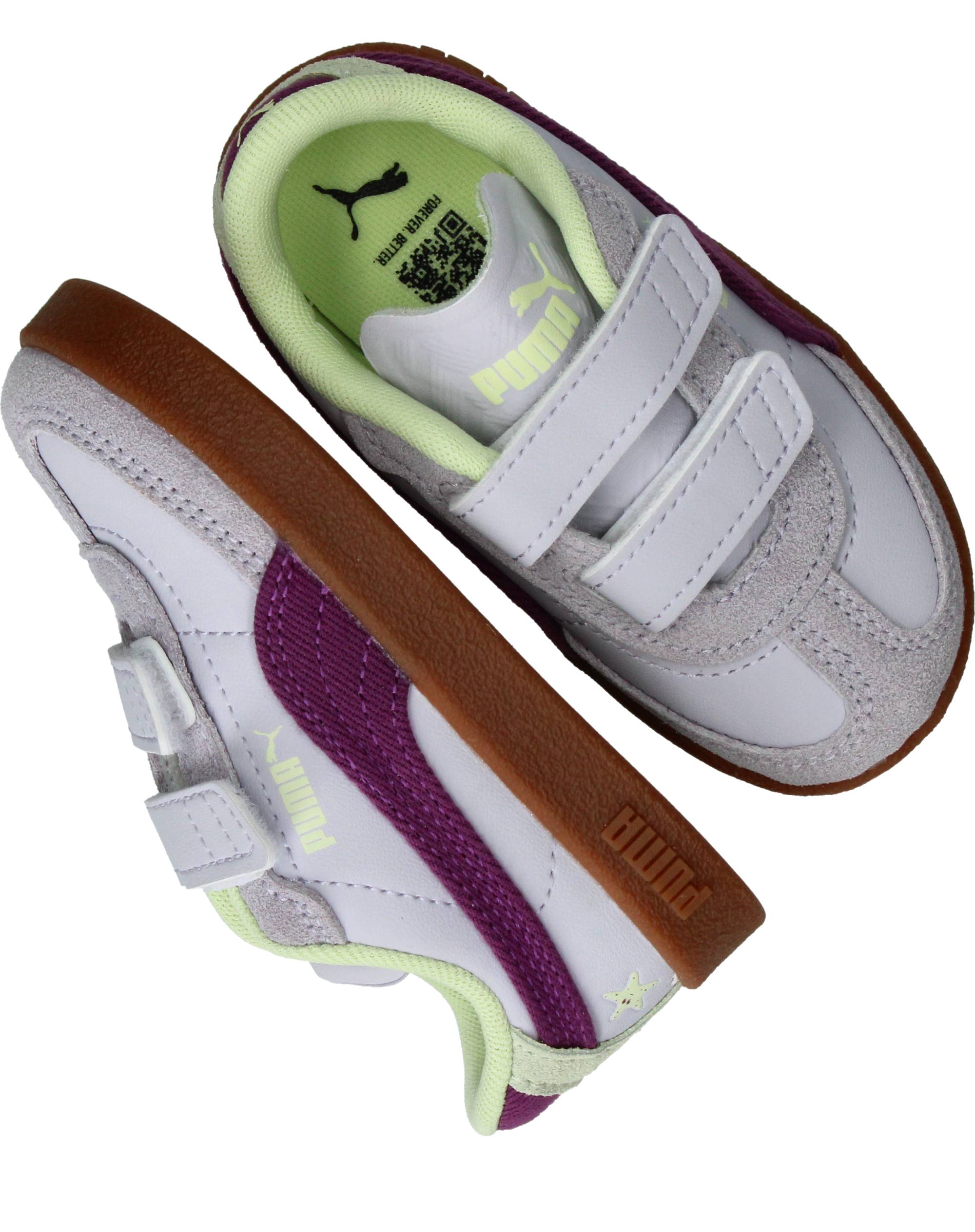 Puma Club II Era Summer V Sneakers Meisjes Paars, sneaker voor meisjes – foto 4
