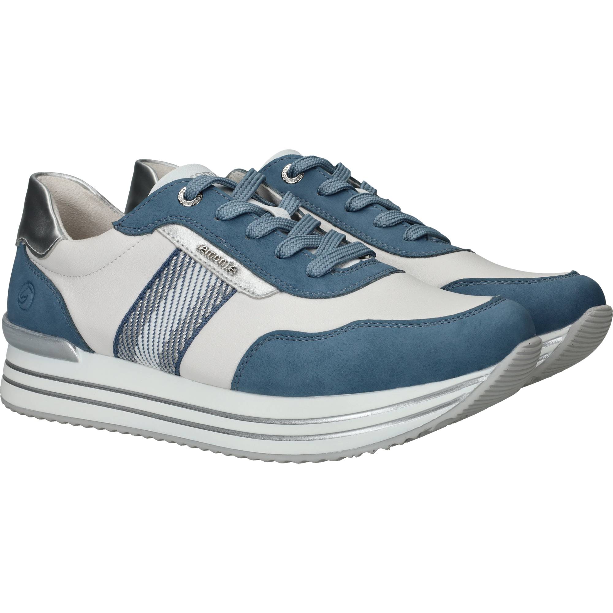 Remonte Sneakers Dames Blauw, sneaker voor dames – foto 6