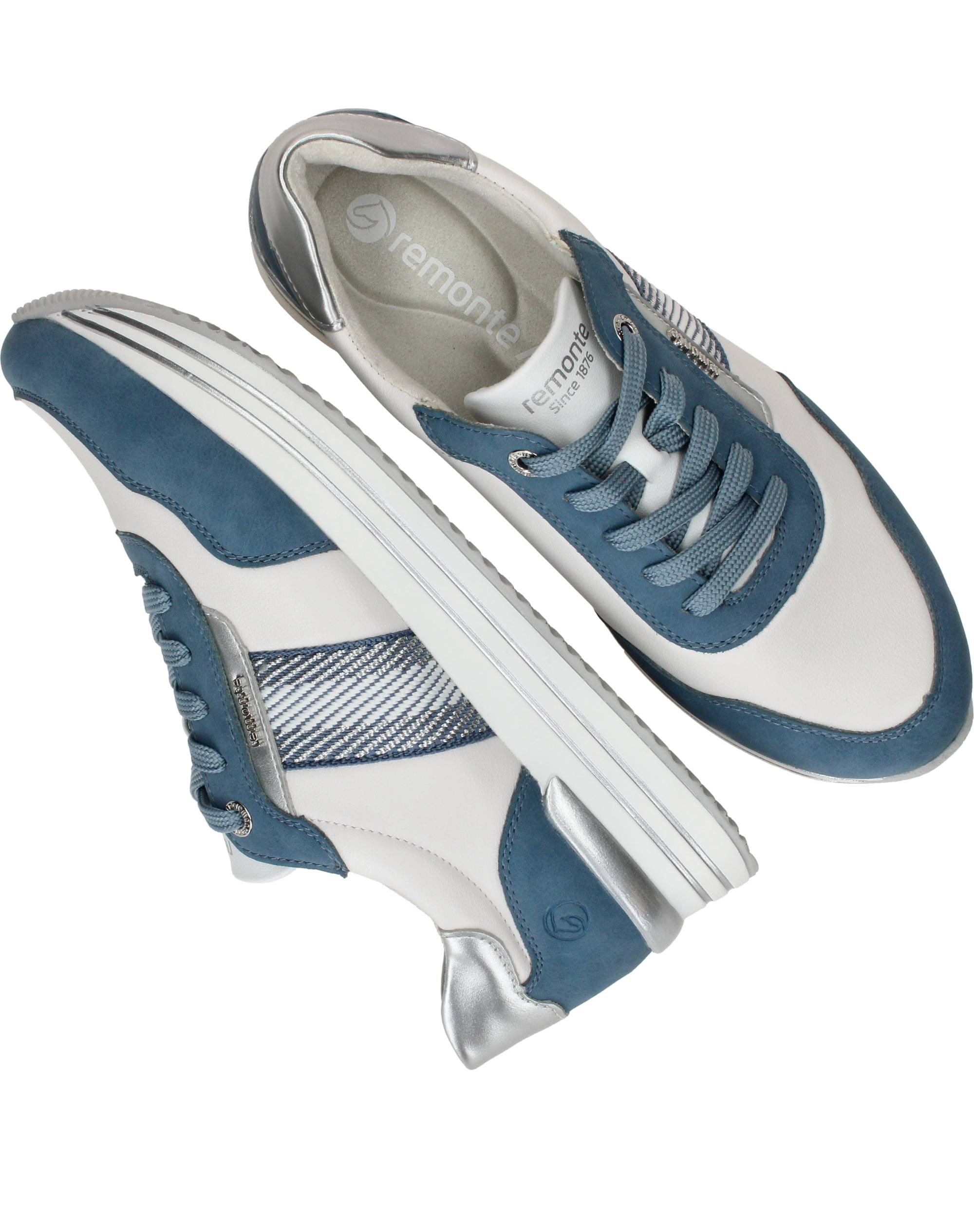 Remonte Sneakers Dames Blauw, sneaker voor dames – foto 8