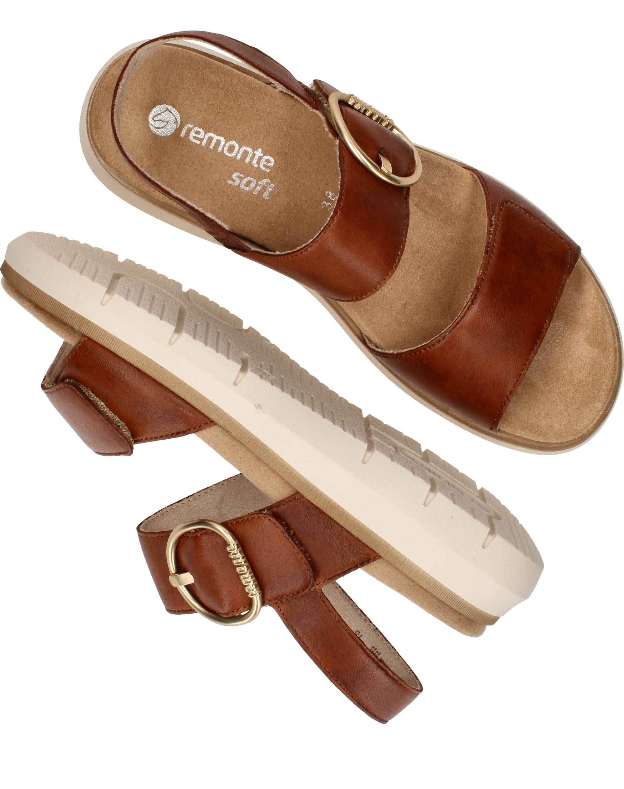 Remonte Sandalen Dames Bruin, sandaal voor dames – foto 4