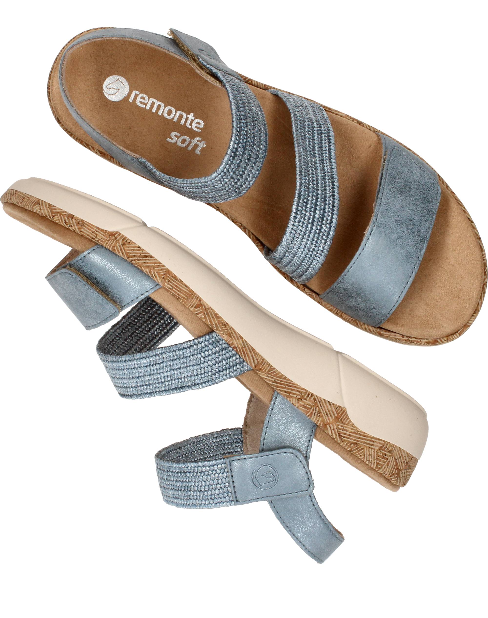Remonte Sandalen Dames Blauw, sandaal voor dames – foto 4