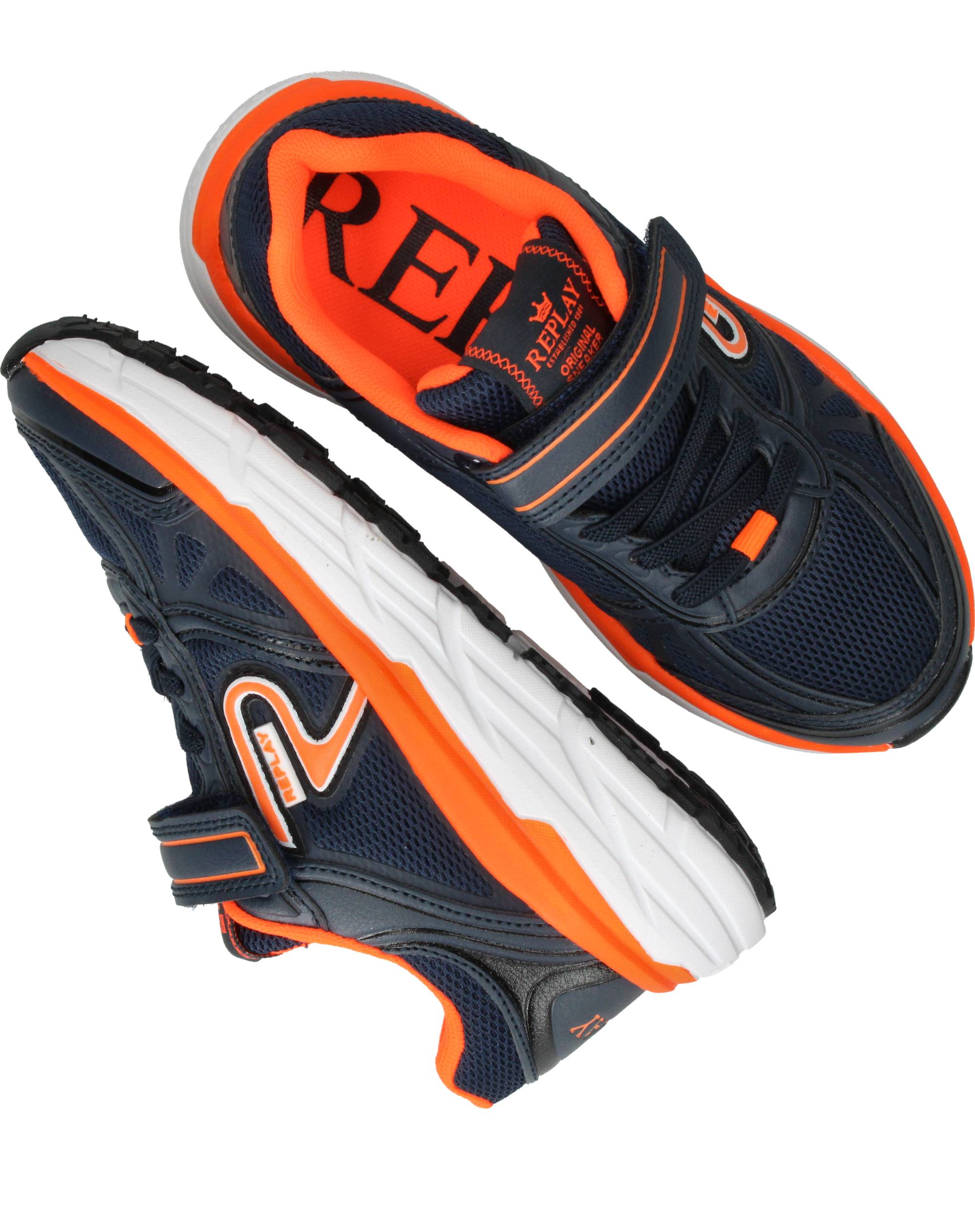 Replay Christal Sneakers Jongens Blauw – foto 3
