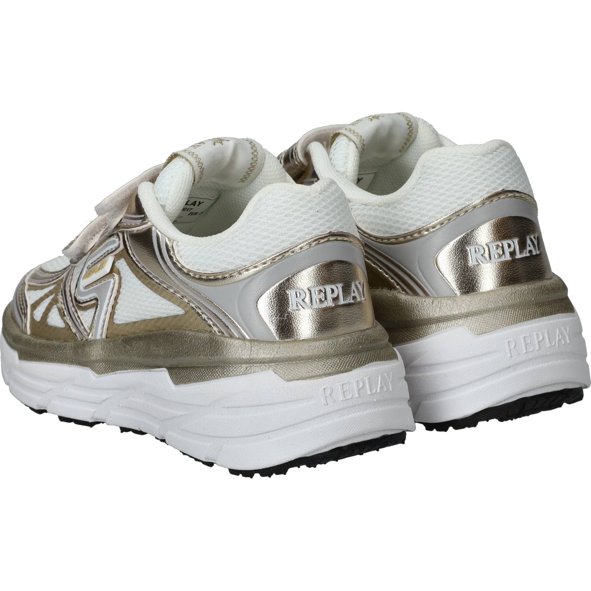 Replay Christal Sneakers Meisjes Goud, sneaker voor meisjes – foto 3