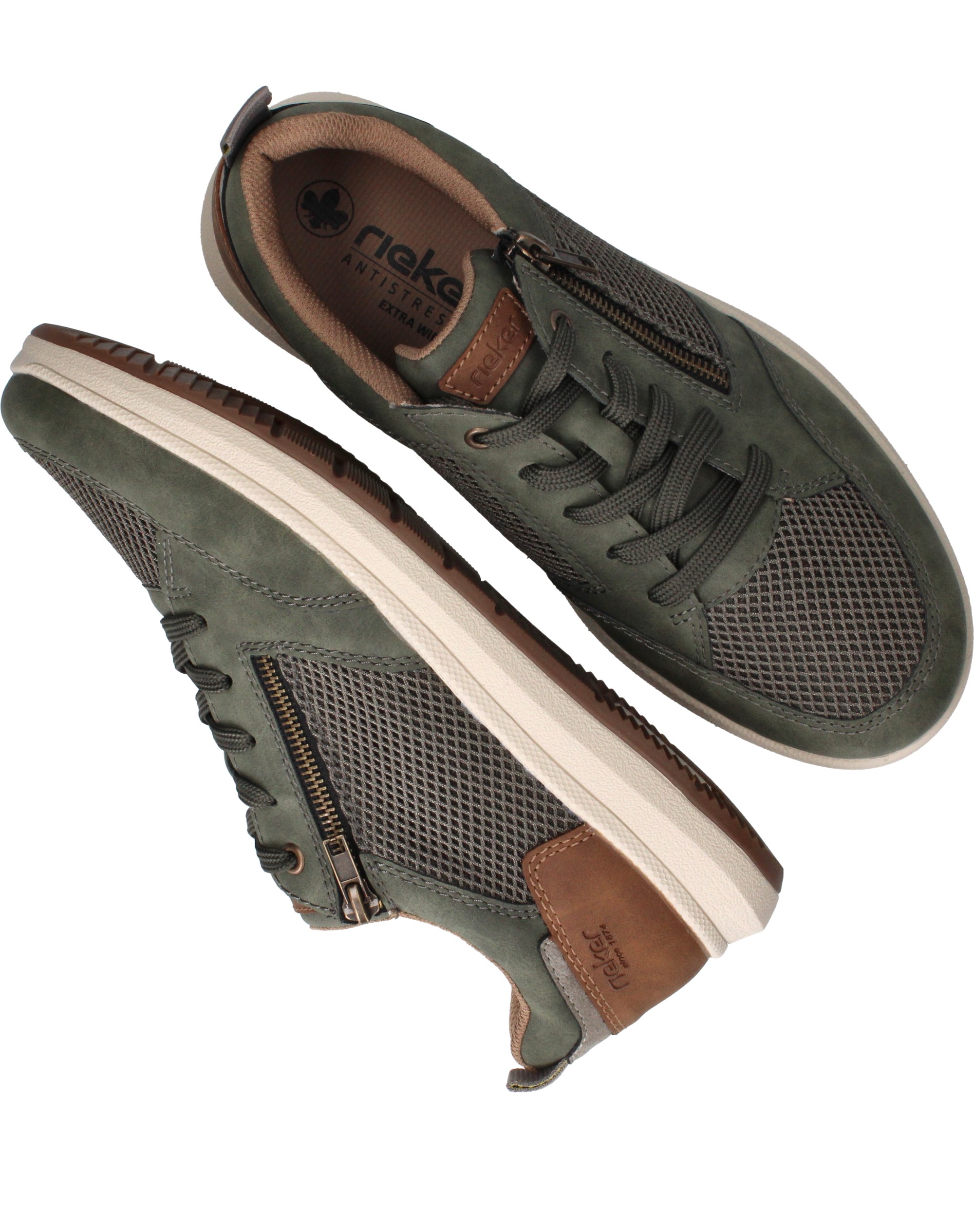 Rieker Sneakers Heren Groen, sneaker voor heren – foto 8