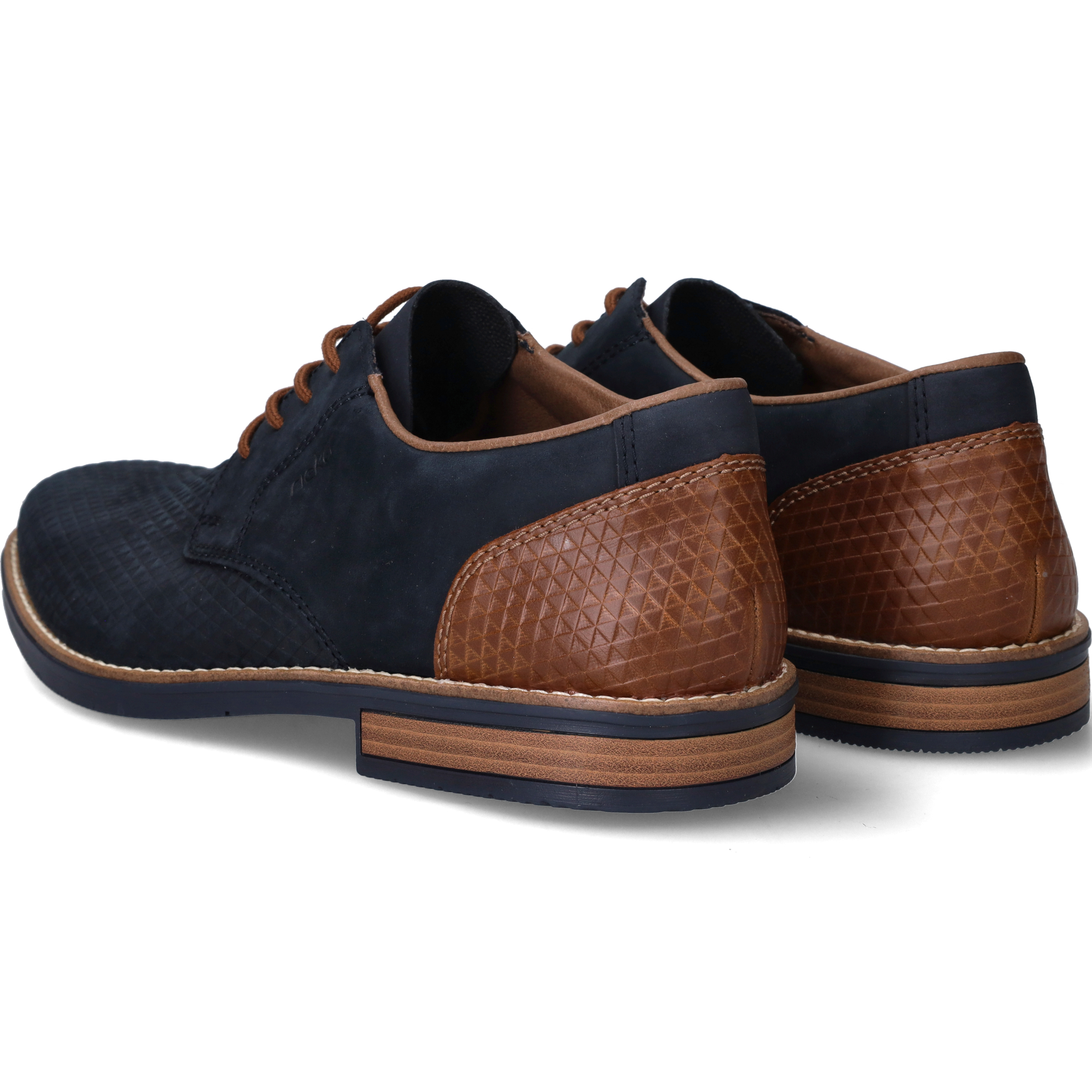Rieker Veterschoenen Dames Blauw, veterschoen voor dames – foto 3