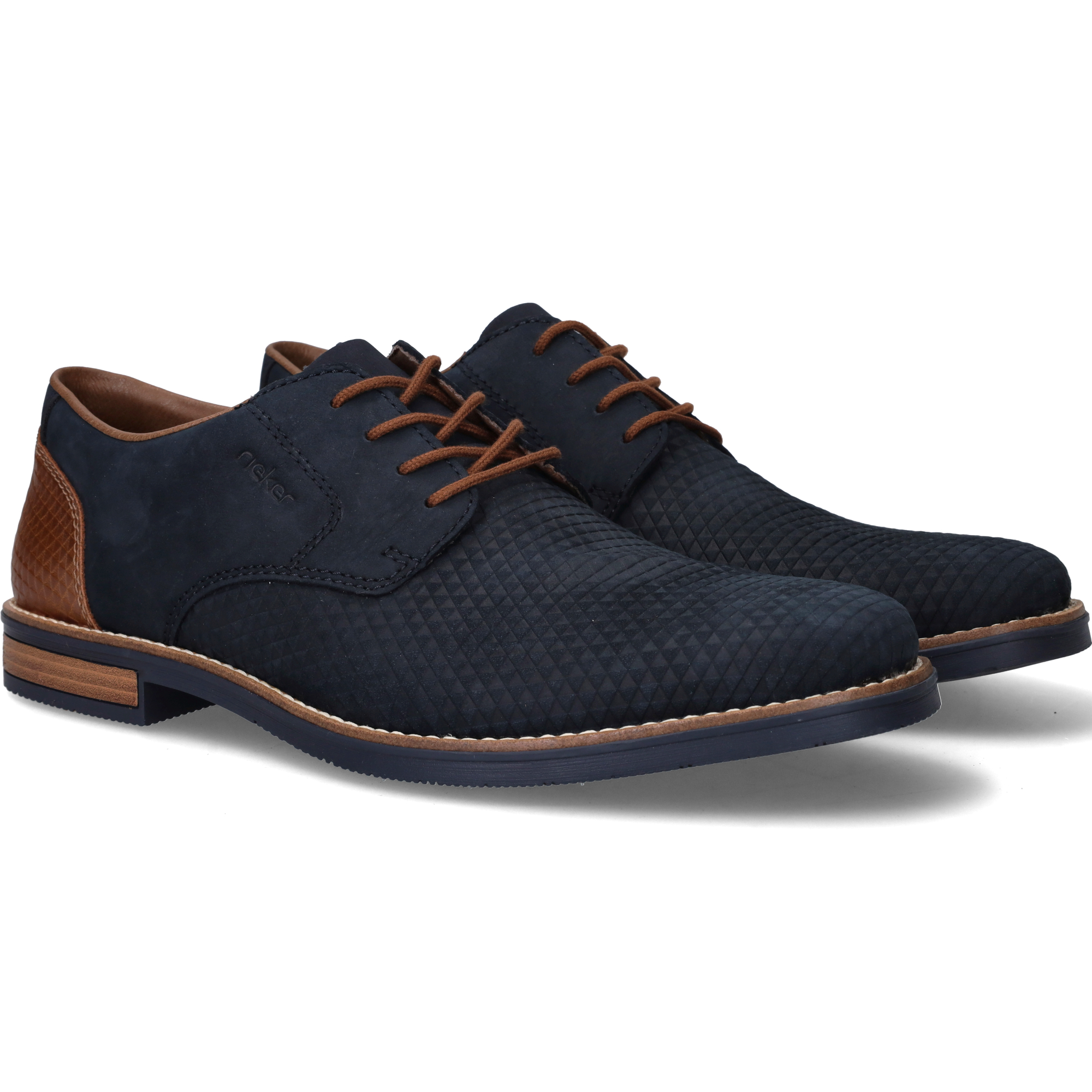 Rieker Veterschoenen Dames Blauw, veterschoen voor dames – foto 2