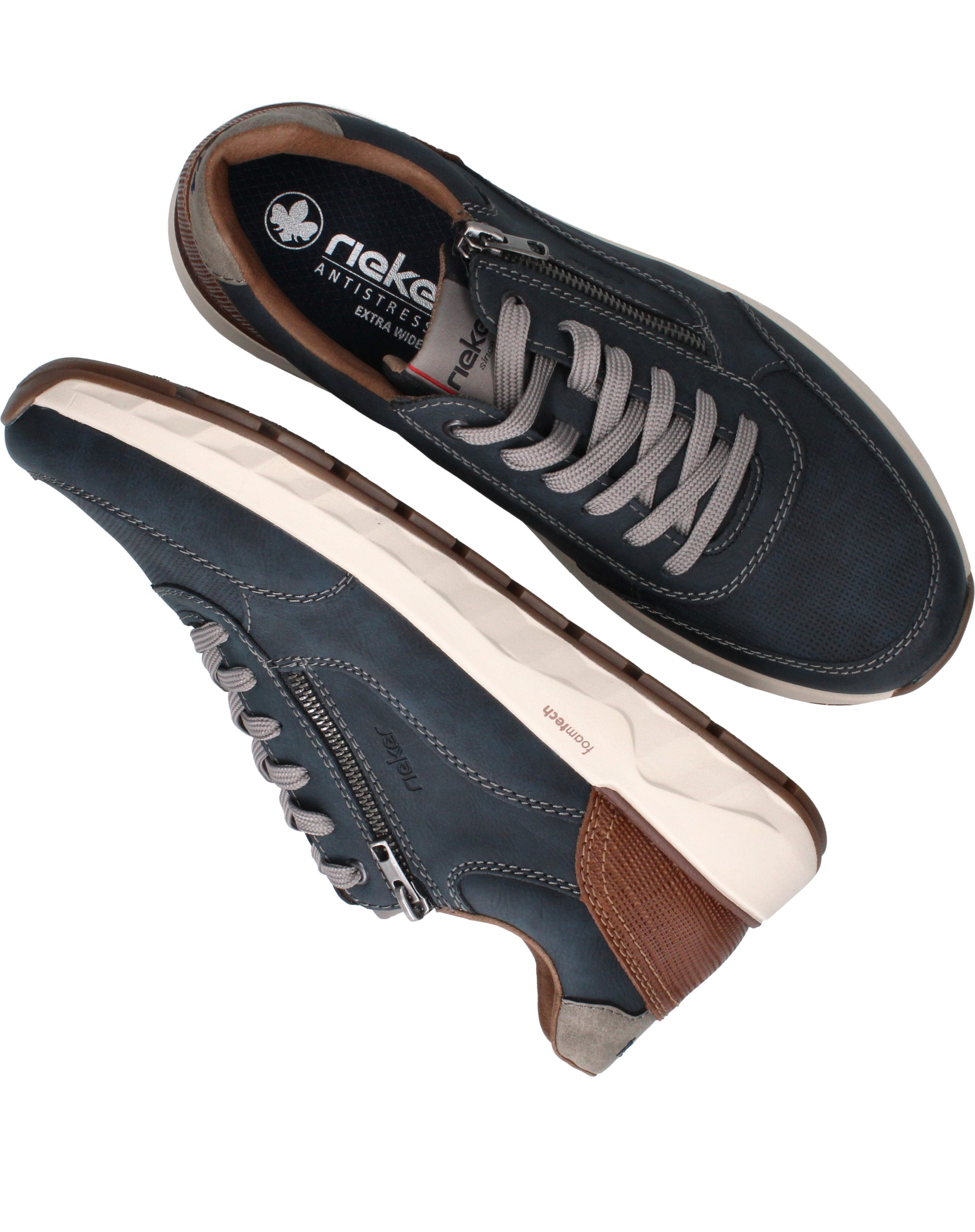 Rieker Sneakers Heren Blauw, sneaker voor heren – foto 4