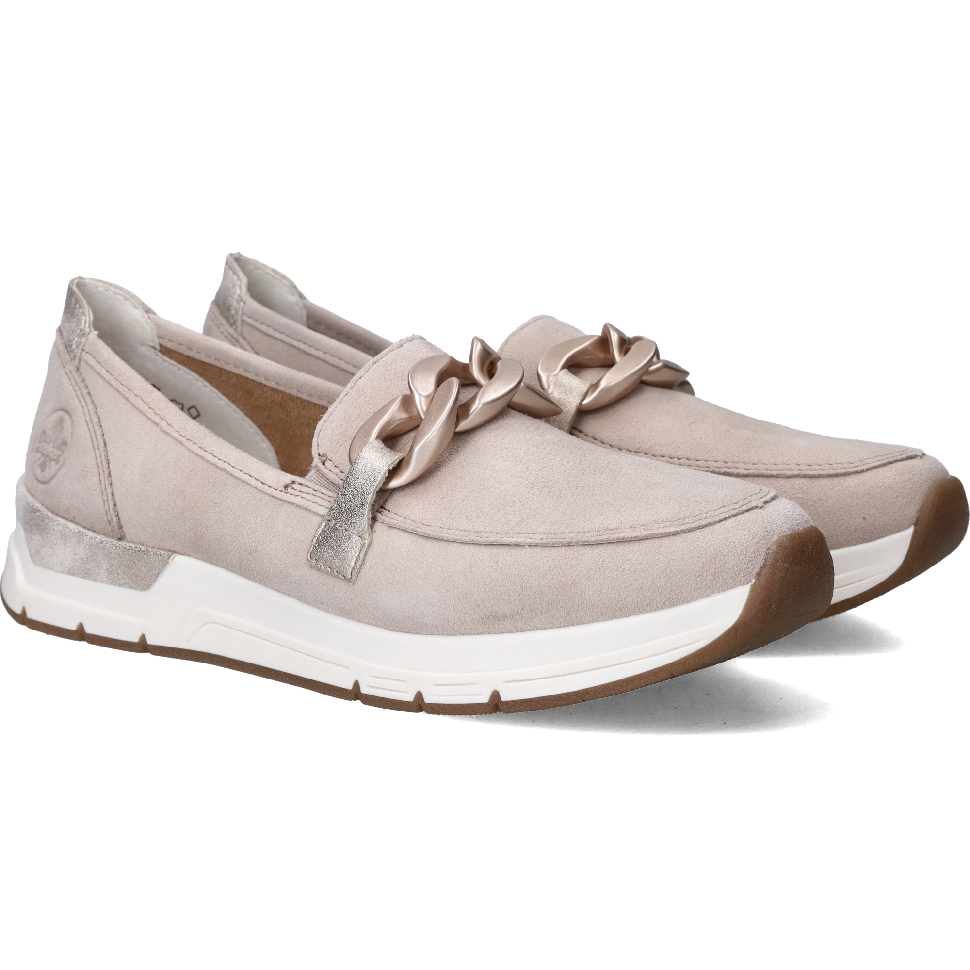 Rieker Instappers Dames Beige, instapper voor dames – foto 4
