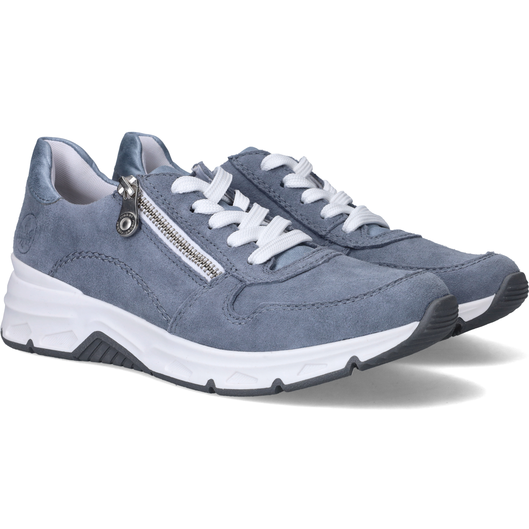 Rieker Sneakers Dames Blauw, sneaker voor dames – foto 4