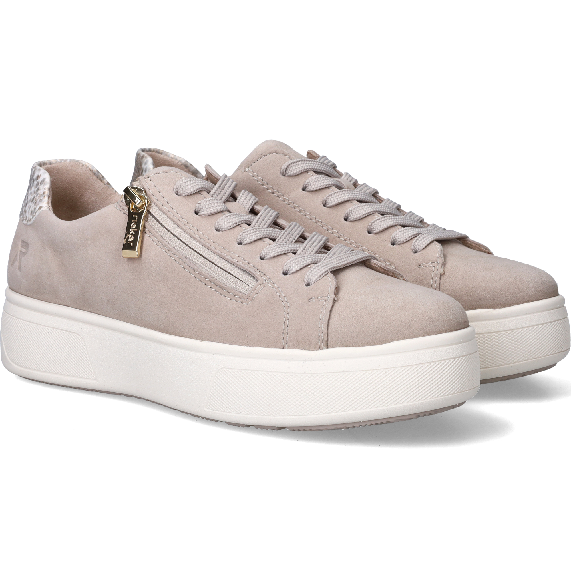 Rieker Sneakers Dames Beige, sneaker voor dames – foto 8