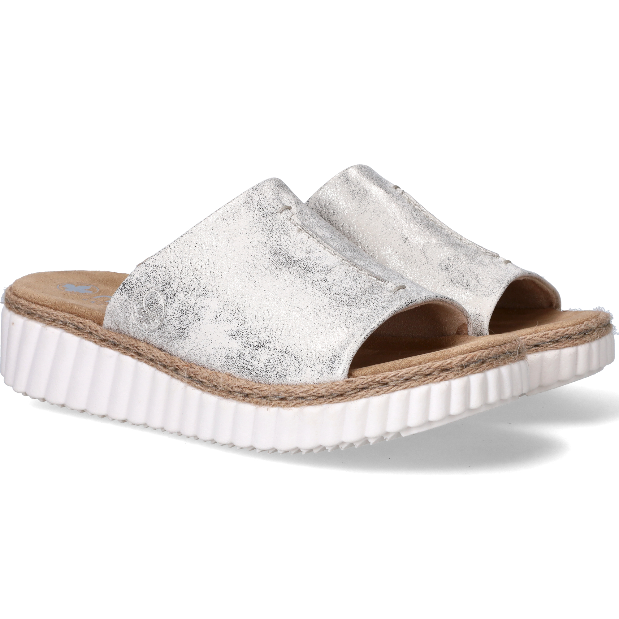 Rieker Slippers Dames Goud, slipper voor dames – foto 4