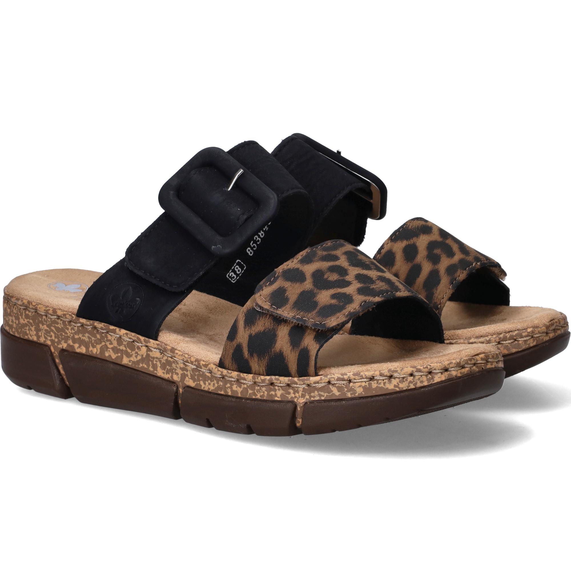 Rieker Slippers Dames Bruin, slipper voor dames – foto 4