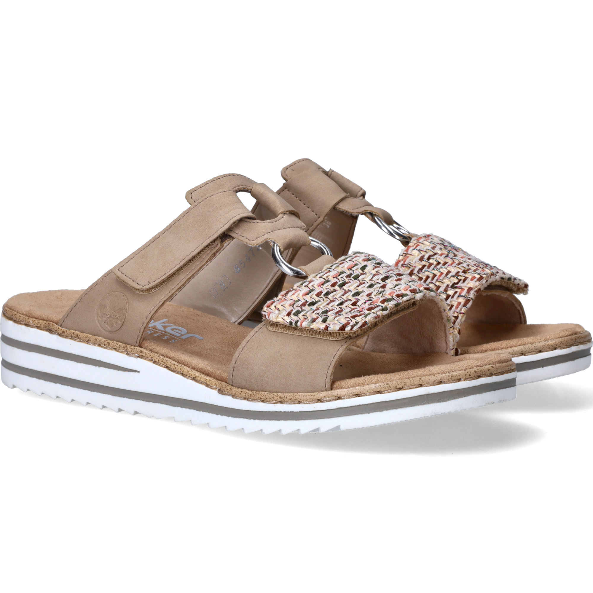 Rieker Slippers Dames Beige, slipper voor dames – foto 4