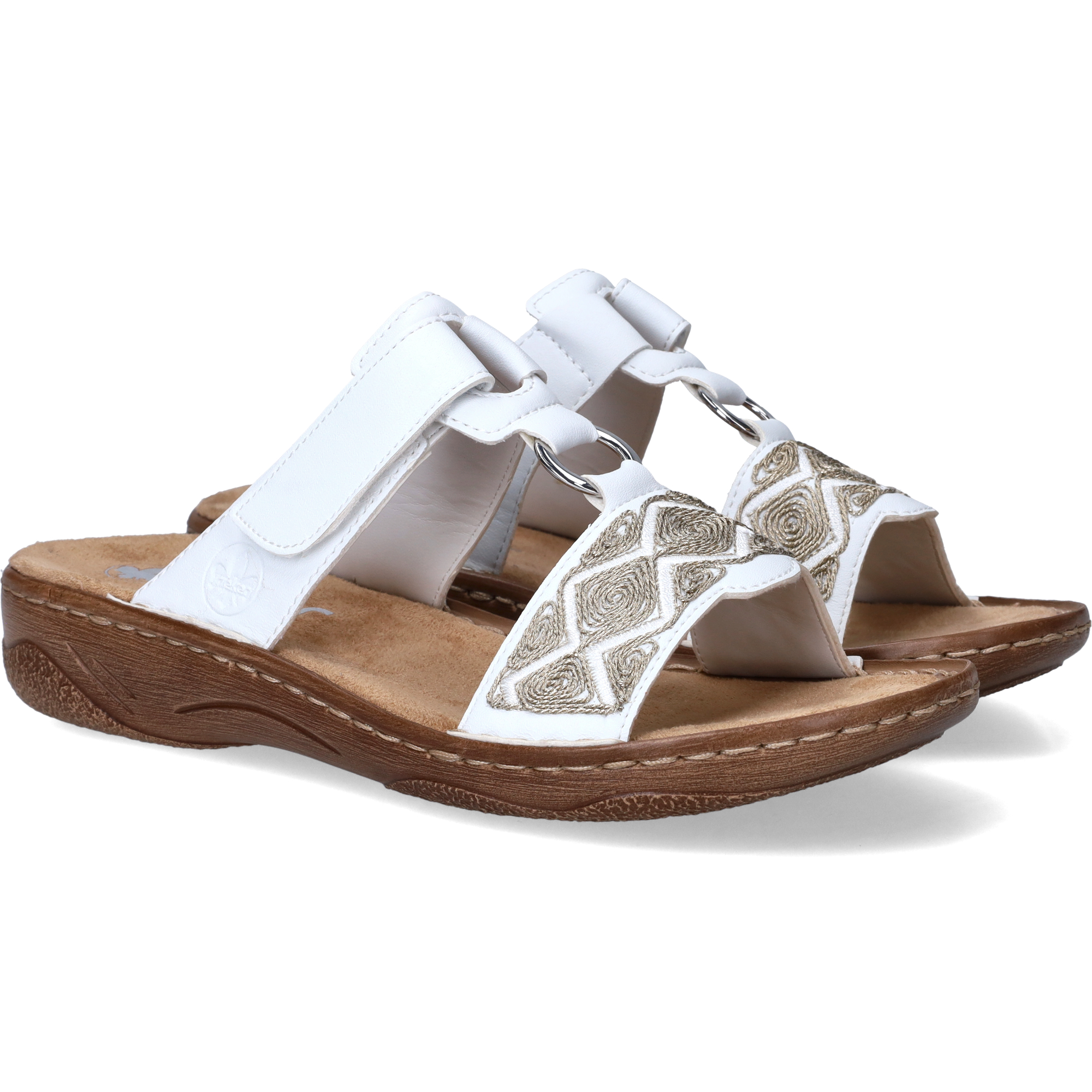 Rieker Slippers Dames Wit, slipper voor dames – foto 8