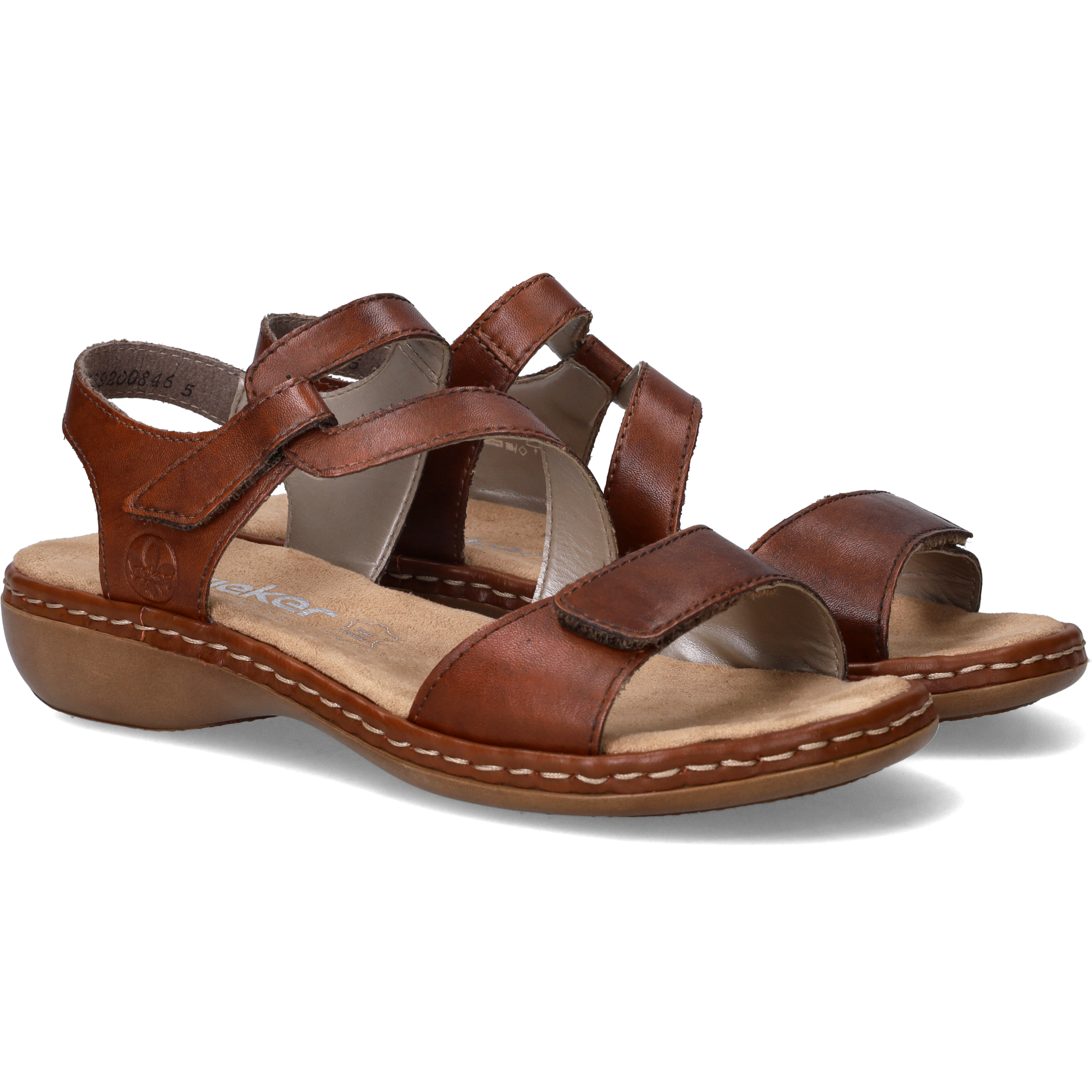 Rieker Sandalen Dames Bruin, sandaal voor dames – foto 4