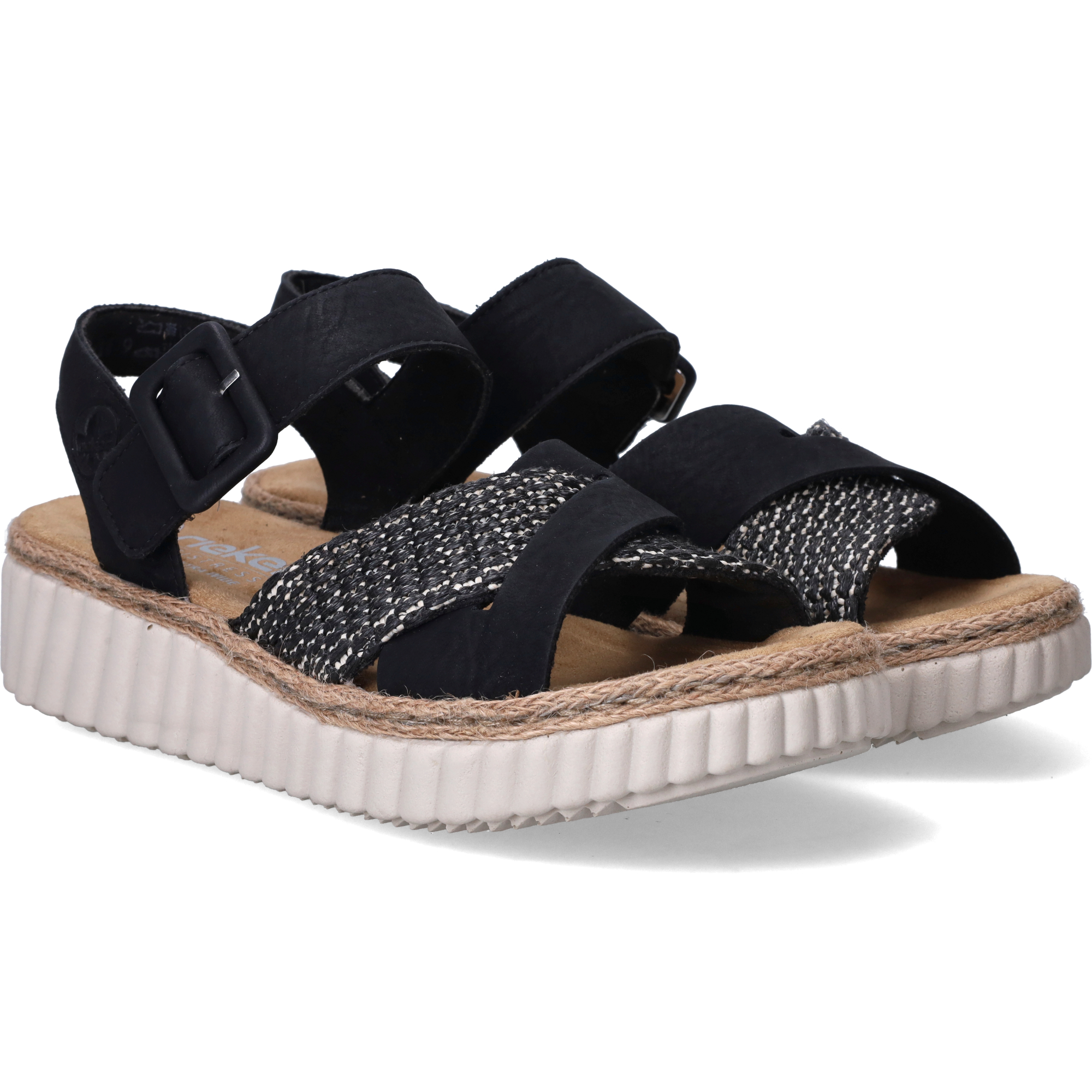 Rieker Sandalen Dames Zwart, sandaal voor dames – foto 8