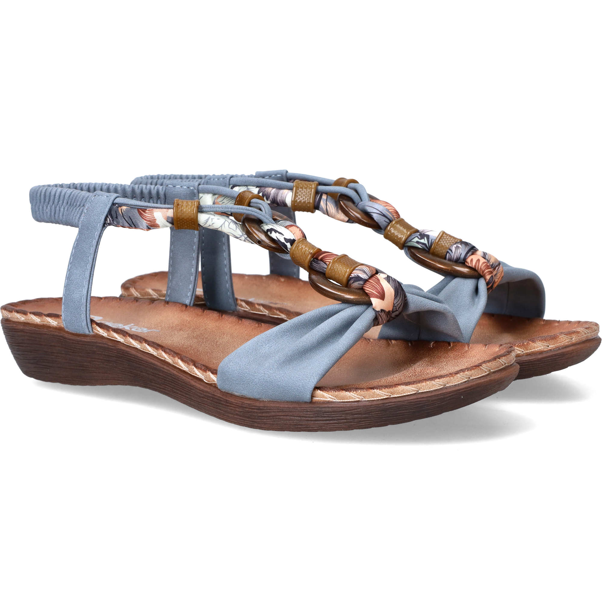 Rieker Sandalen Dames Blauw, sandaal voor dames – foto 8