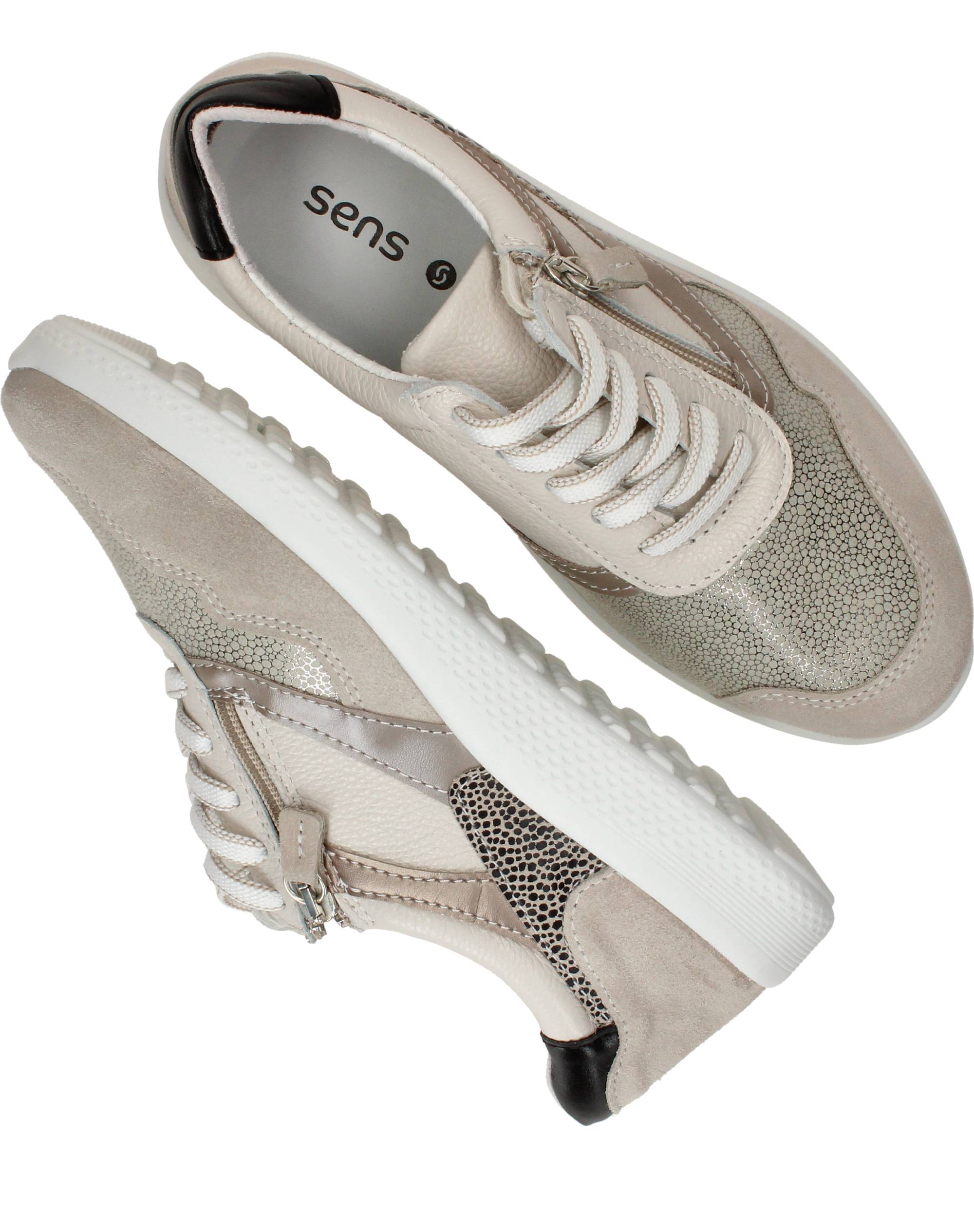 Sens Sneakers Dames Beige, sneaker voor dames – foto 8