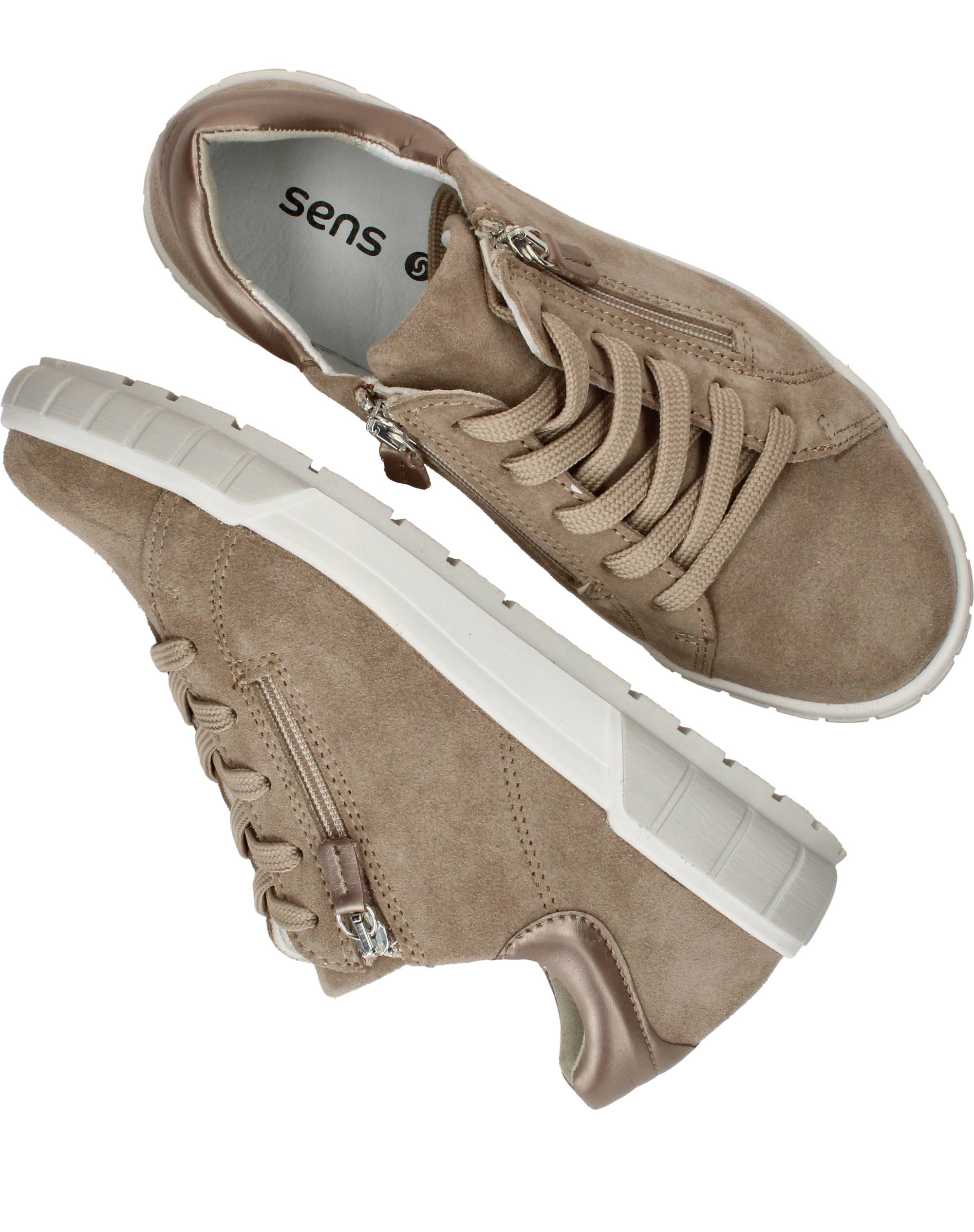 Sens Sneakers Dames Taupe, sneaker voor dames – foto 4